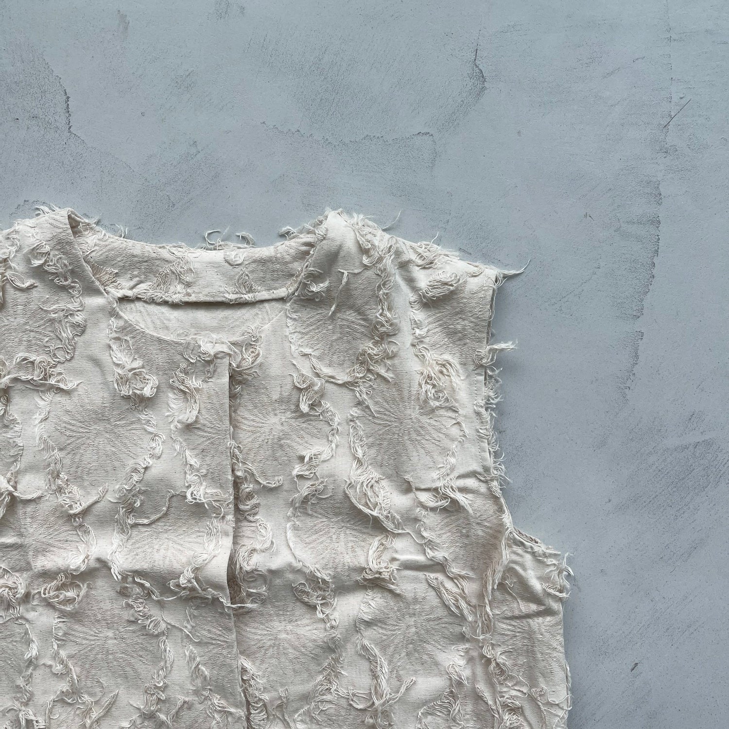【SAMPLE】fringe vest / ivory