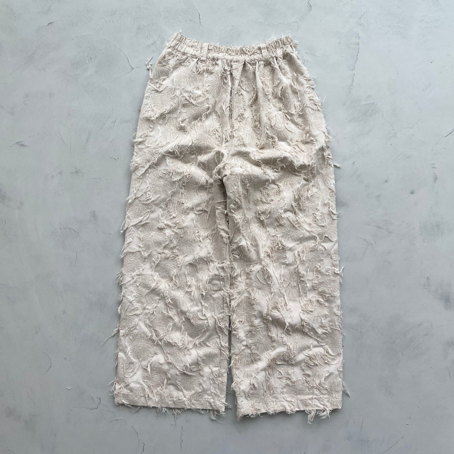 【SAMPLE】fringe pants / ivory