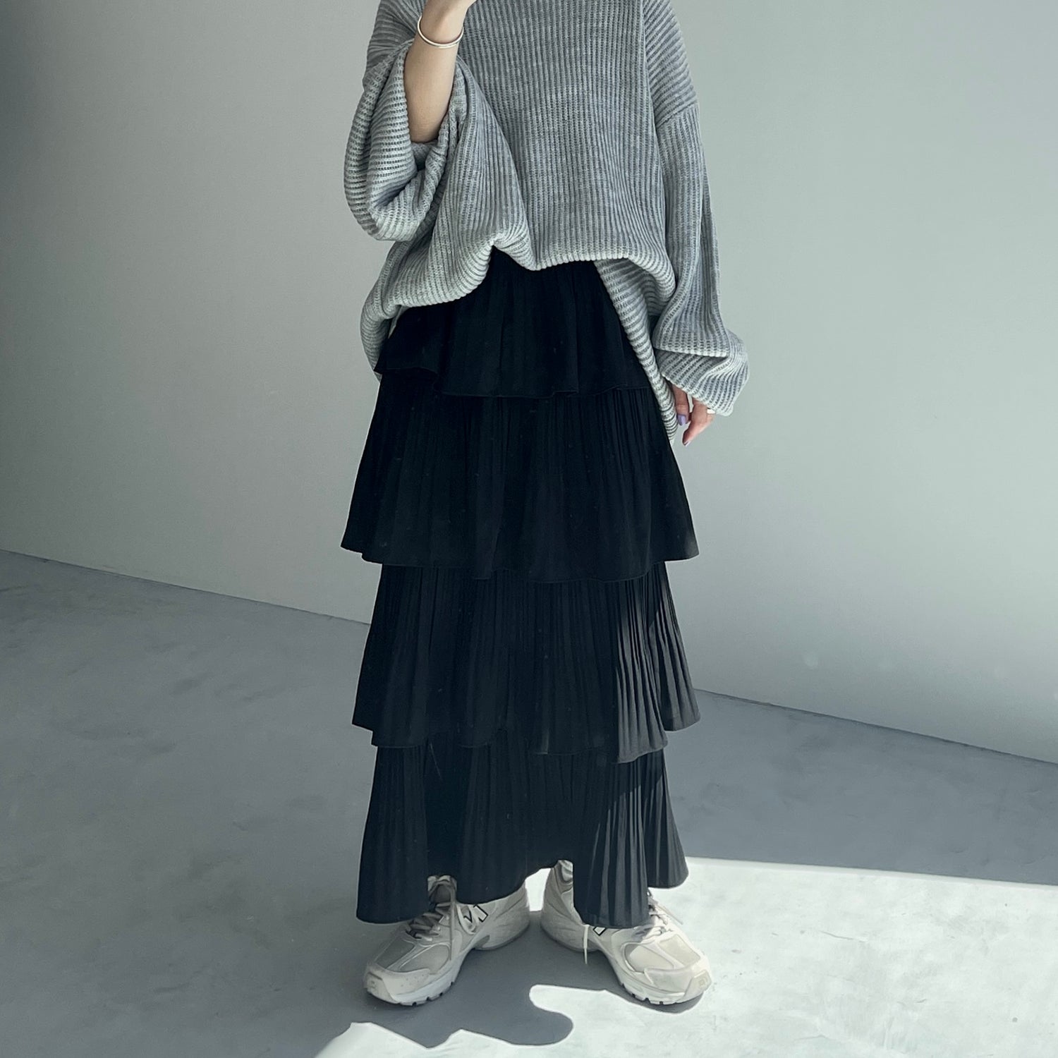 flamenco skirt / ivory