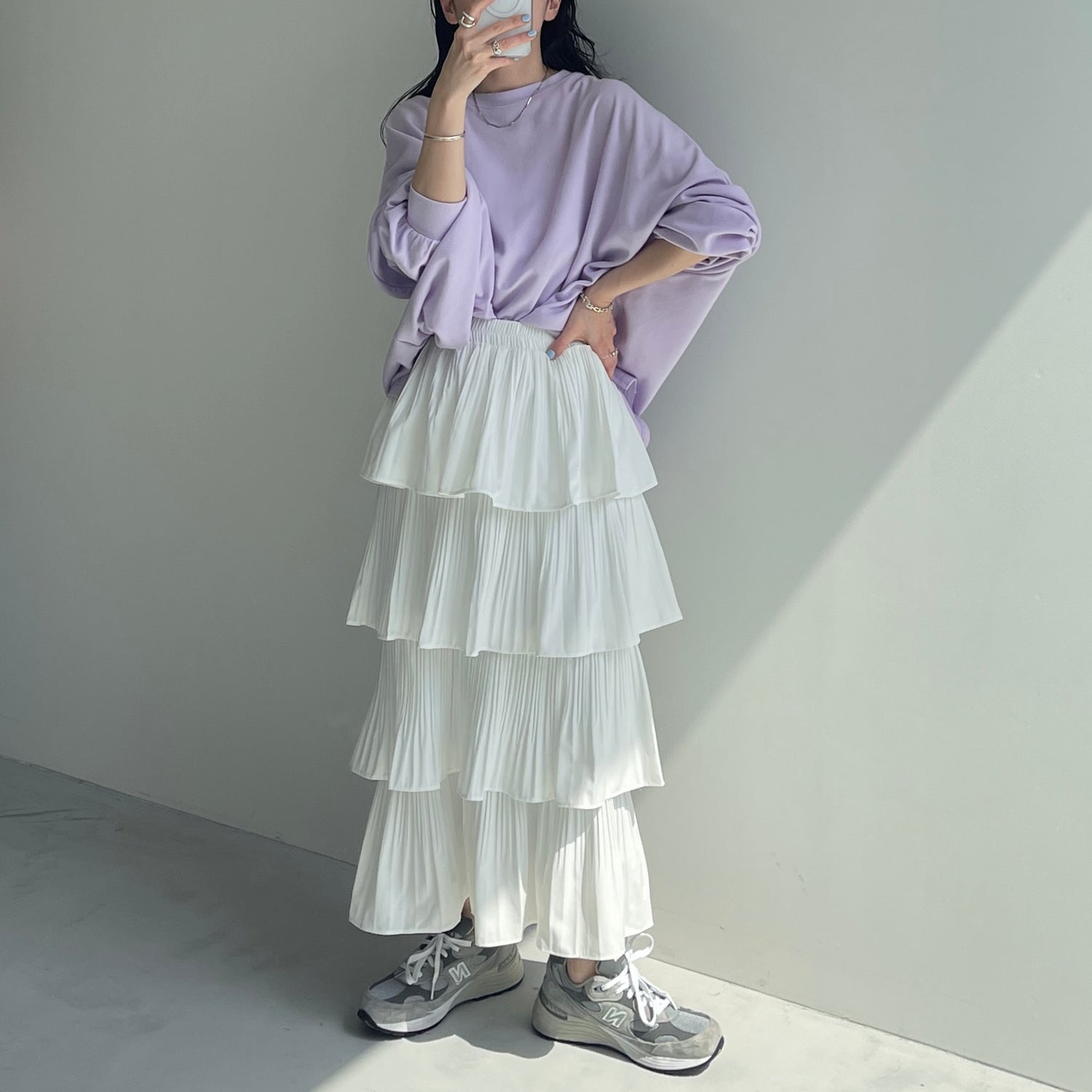 flamenco skirt / ivory