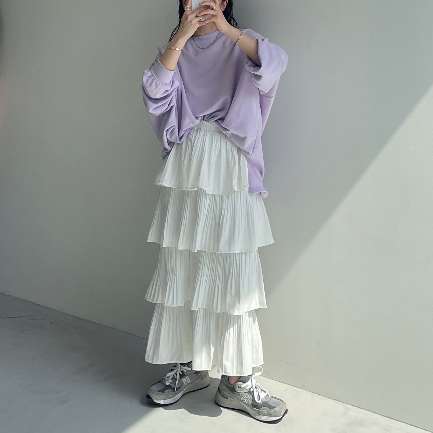 flamenco skirt / ivory