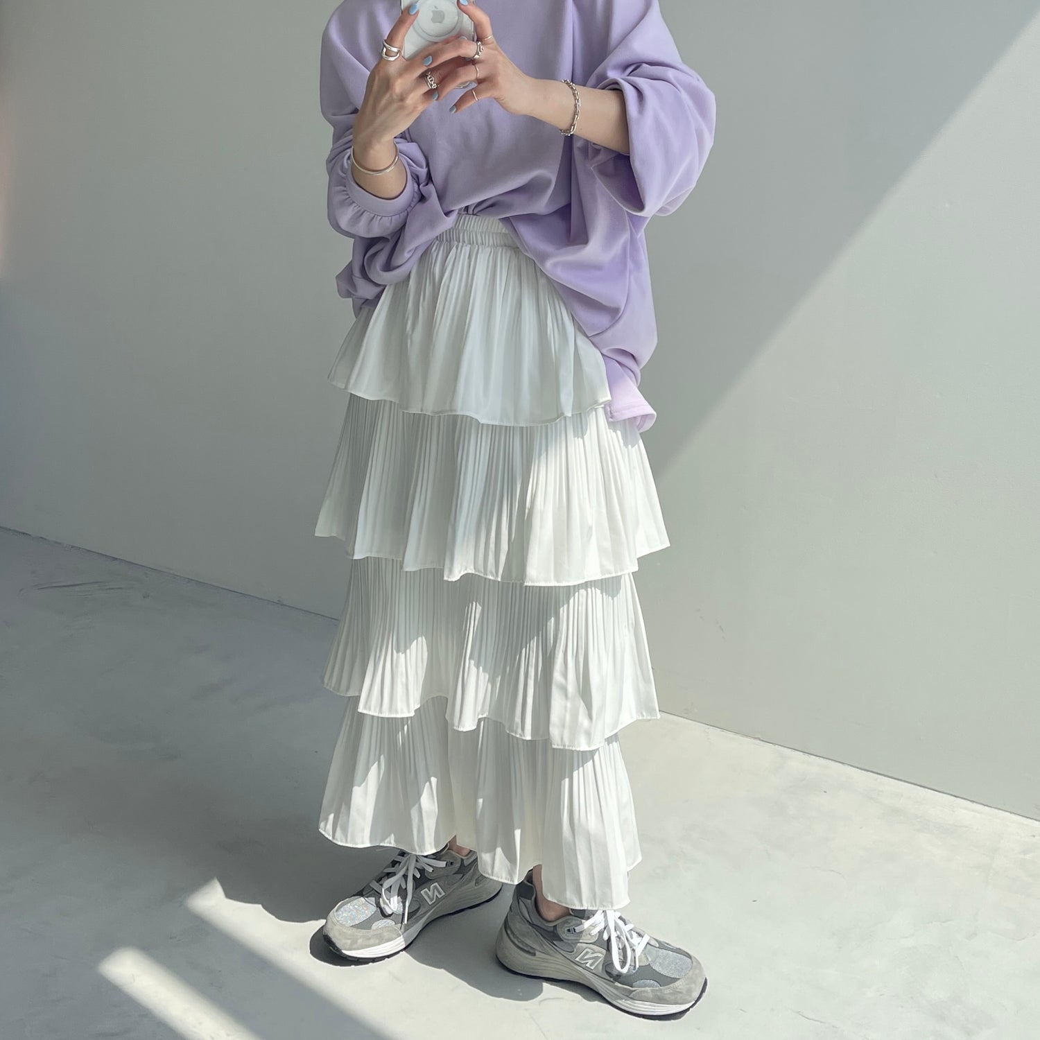 flamenco skirt / ivory