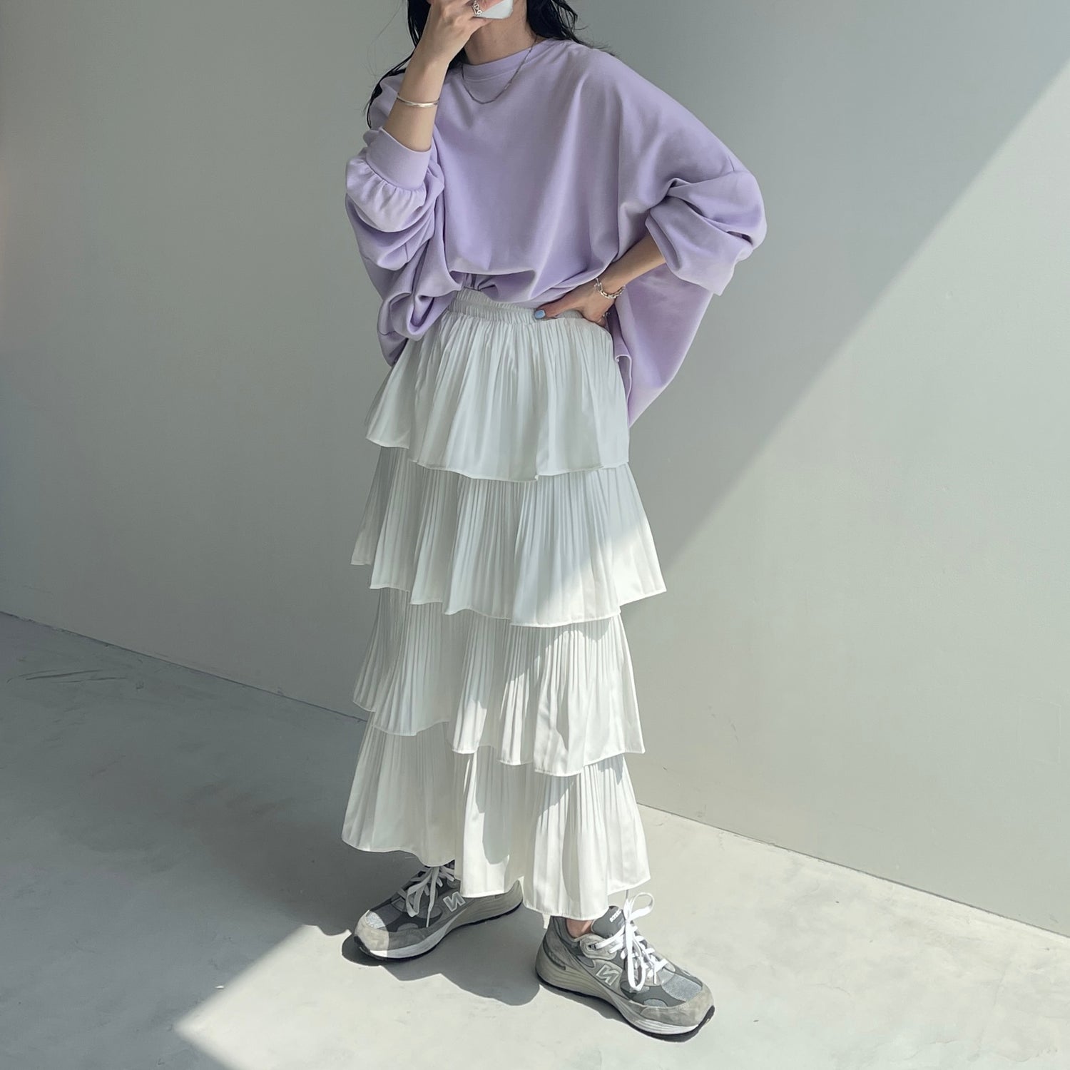 flamenco skirt / ivory