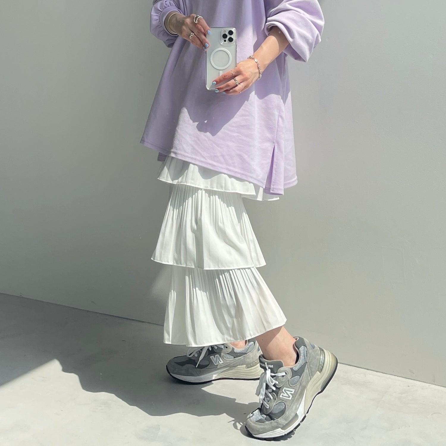 flamenco skirt / ivory