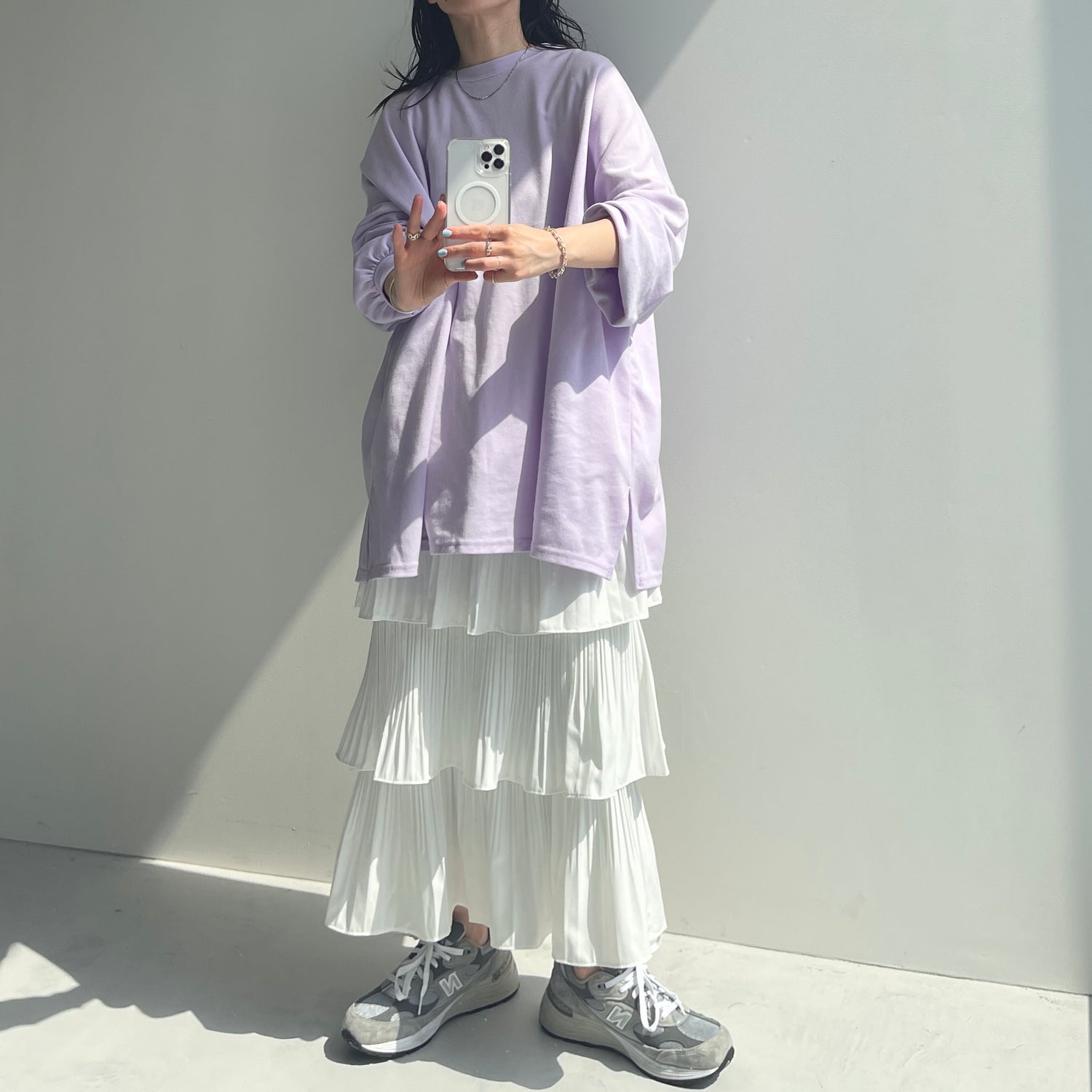 flamenco skirt / ivory