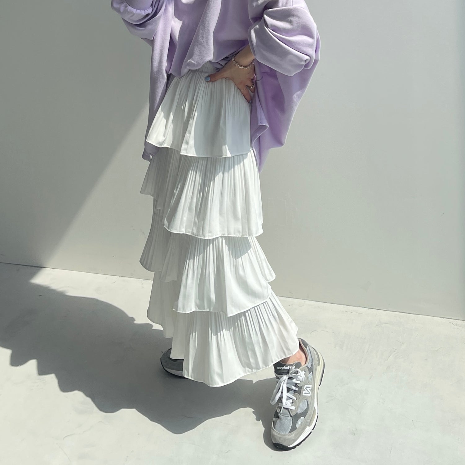 flamenco skirt / ivory