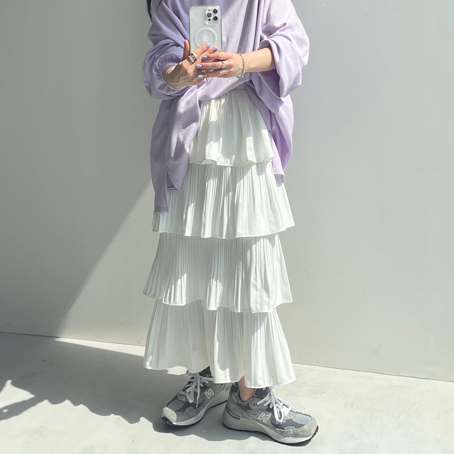 flamenco skirt / ivory