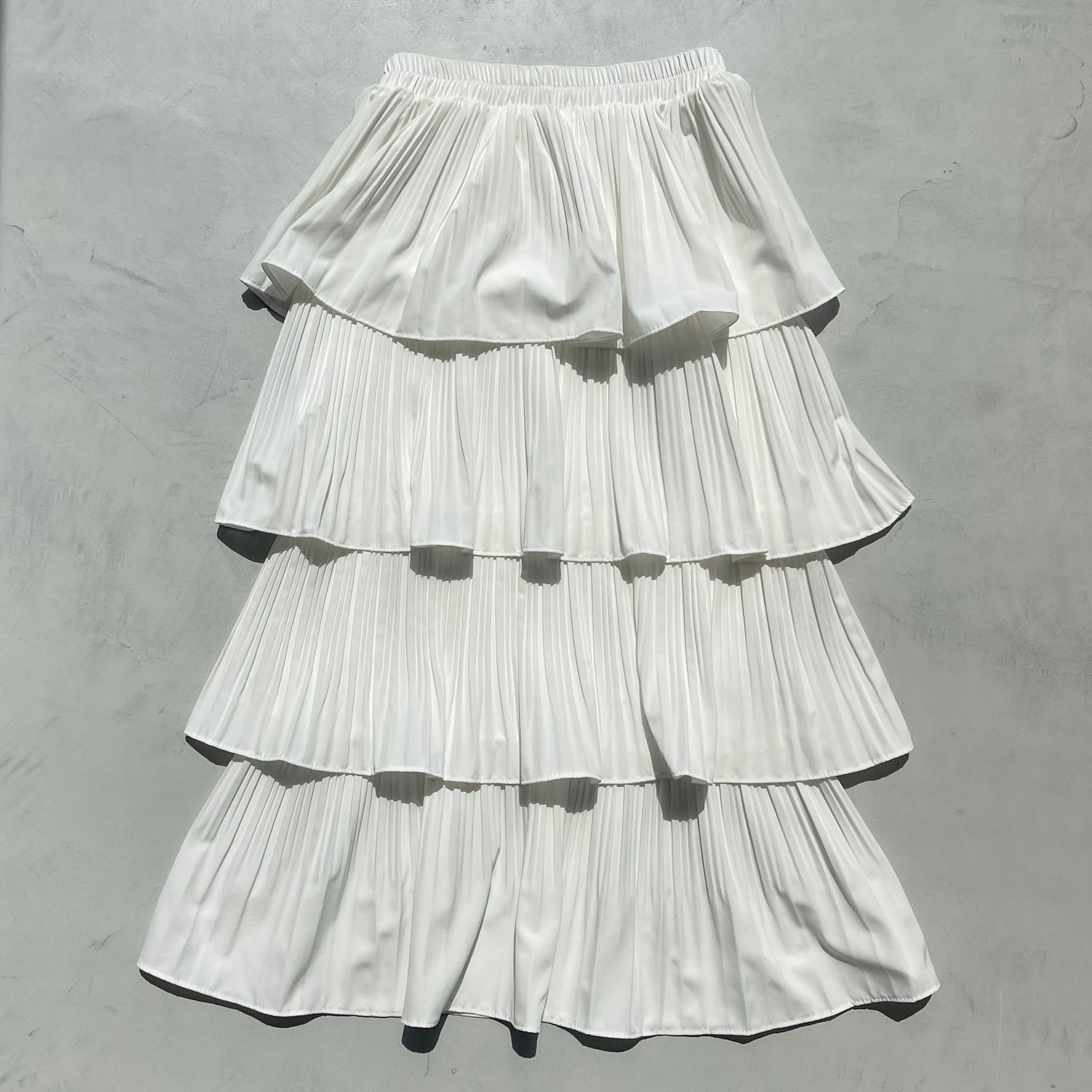 flamenco skirt / ivory