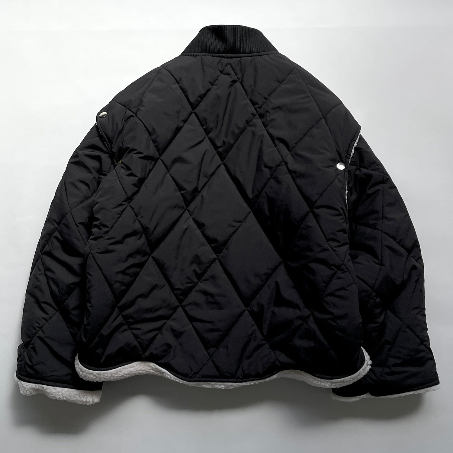 【SAMPLE】2way short quilting coat / black