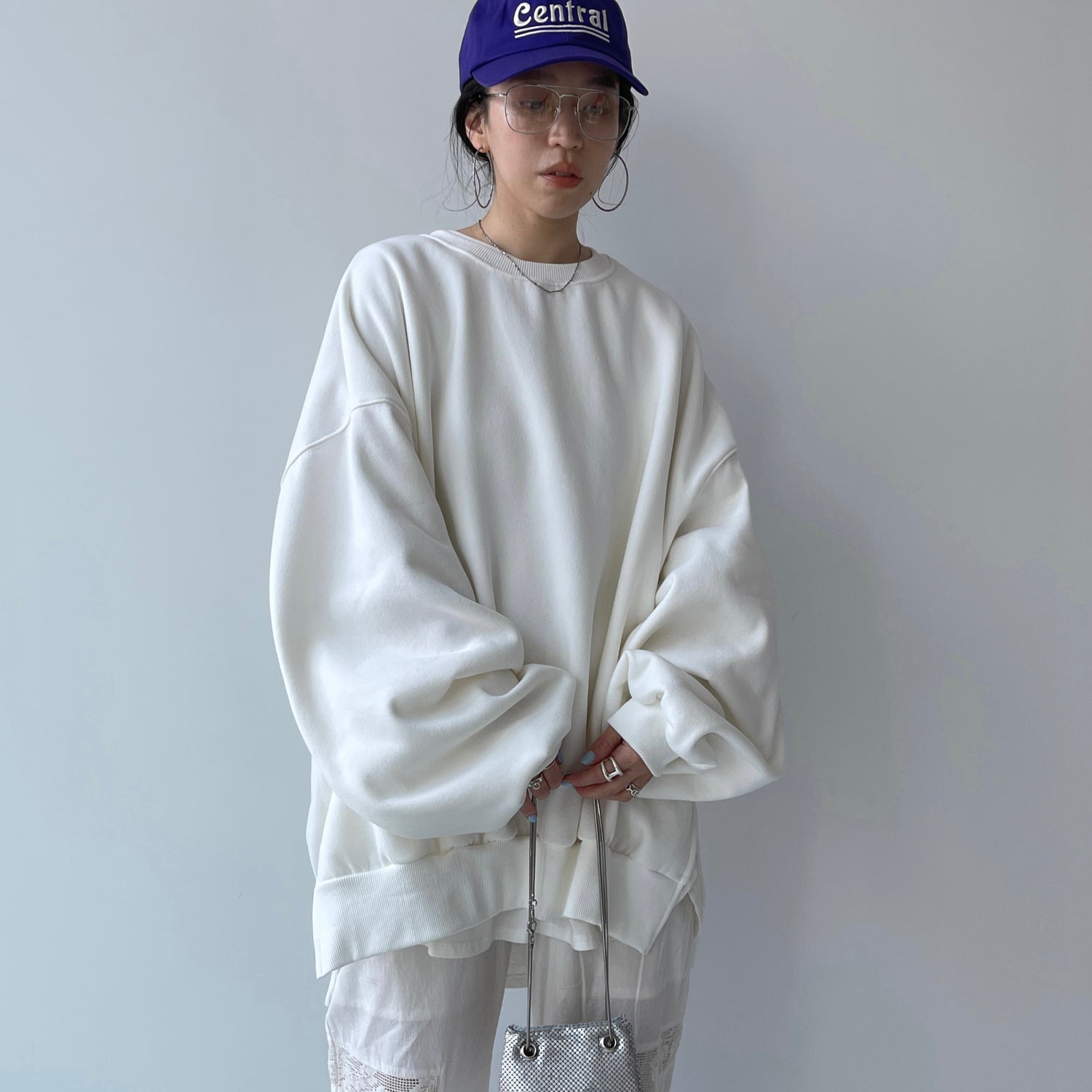 【SAMPLE】OSUMITSUKI sweat / white