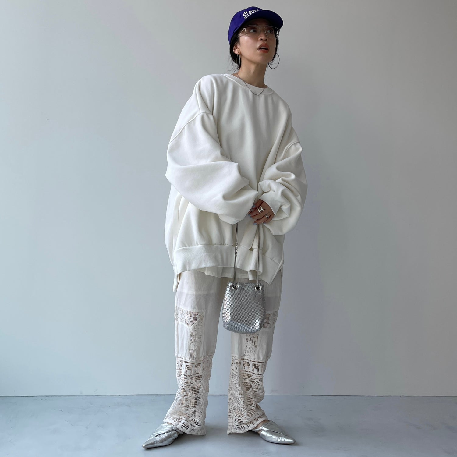 【SAMPLE】OSUMITSUKI sweat / white