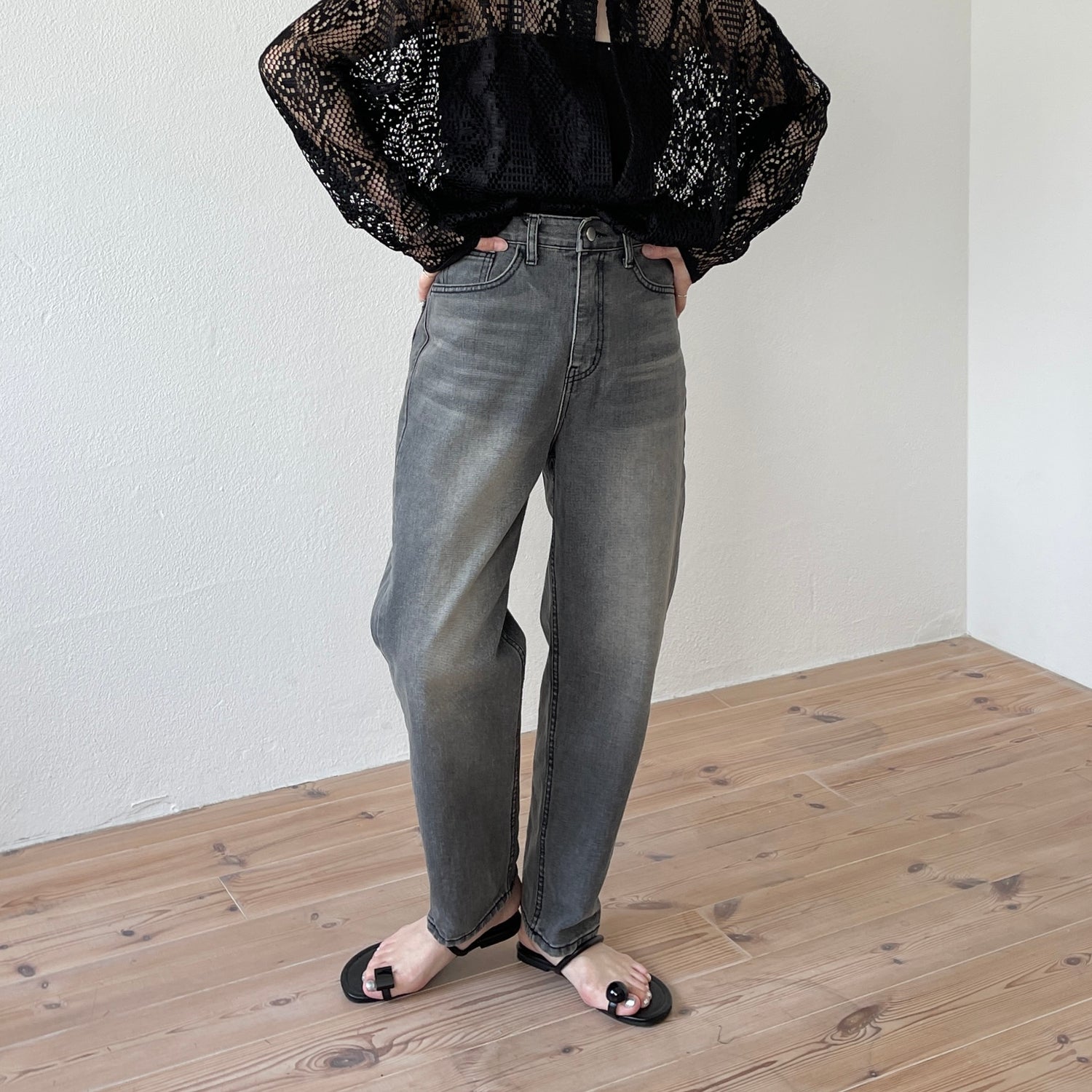 carrot denim / black