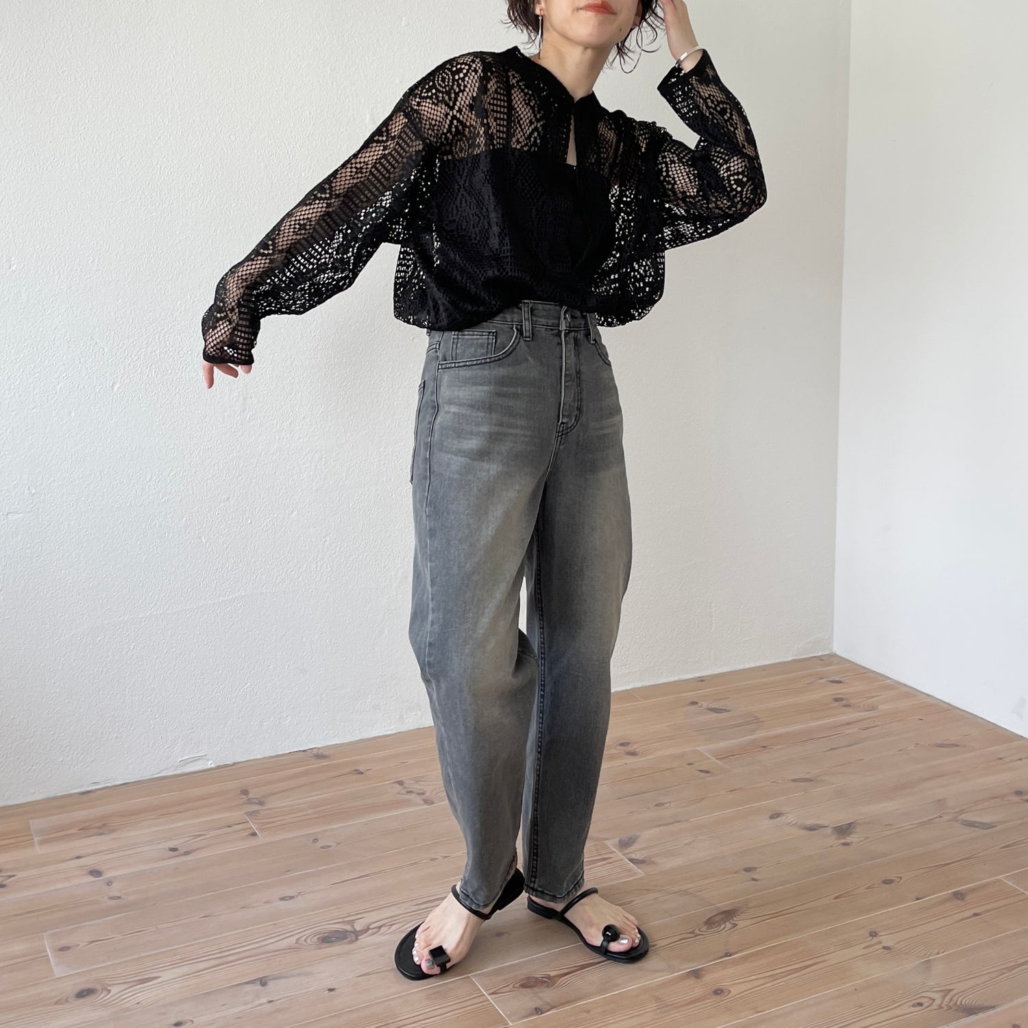 carrot denim / black