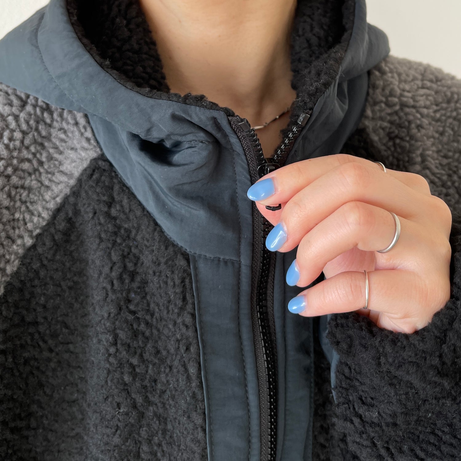 over size BOA hoodie blouson / navy