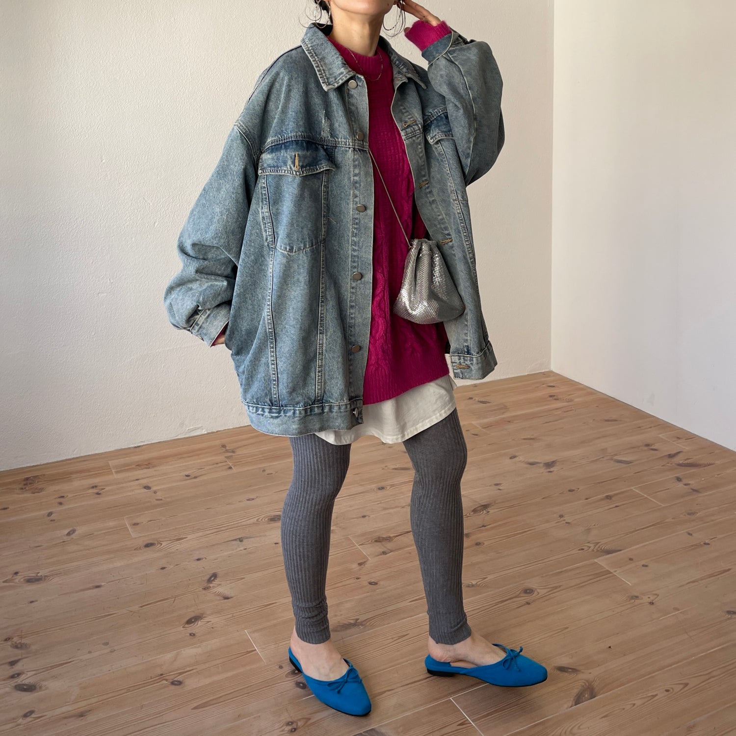 perfect silhouette buddy denim jacket / blue