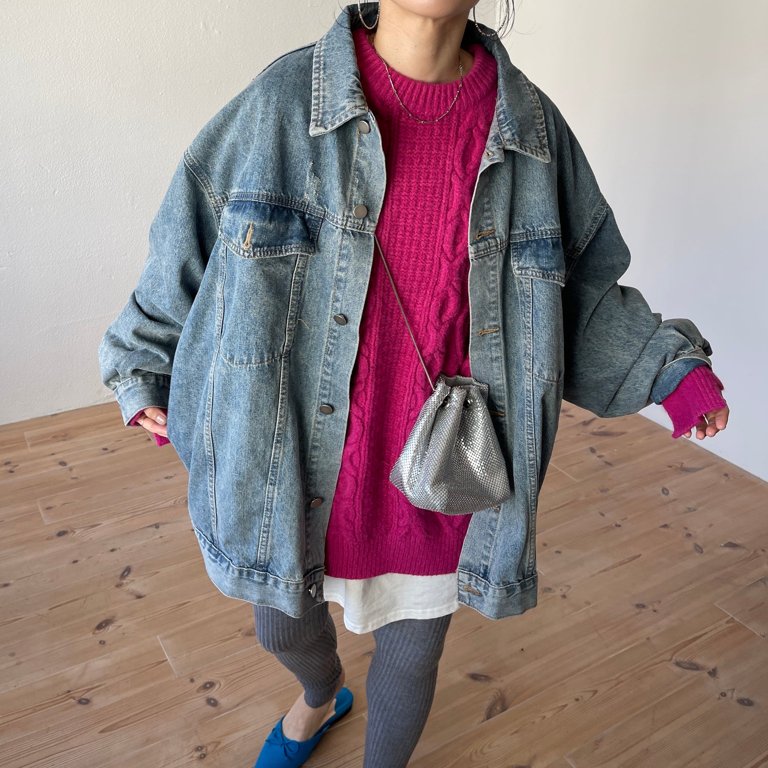perfect silhouette buddy denim jacket / blue