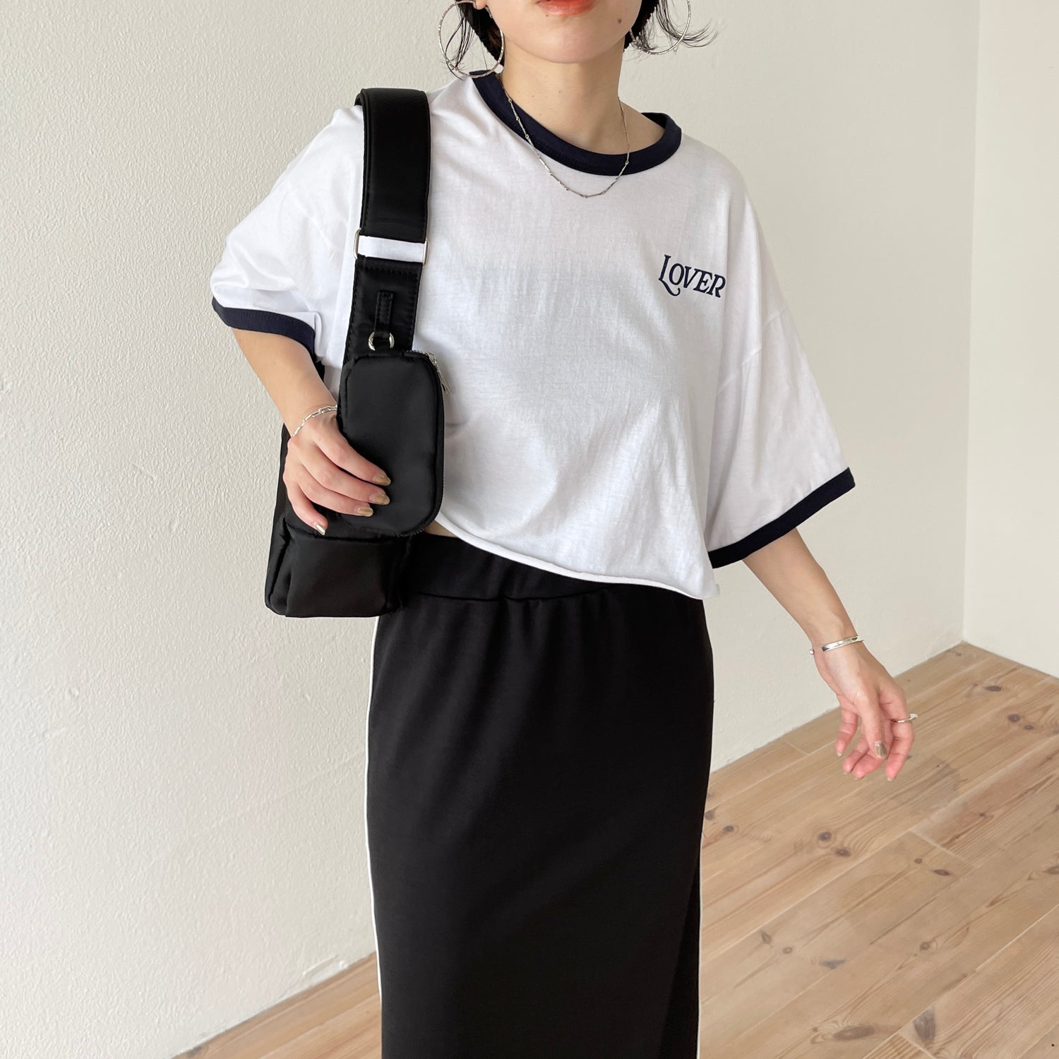 " LOVER " tee / ivory
