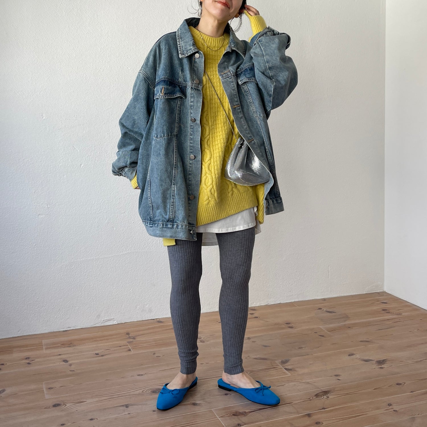 perfect silhouette buddy denim jacket / blue