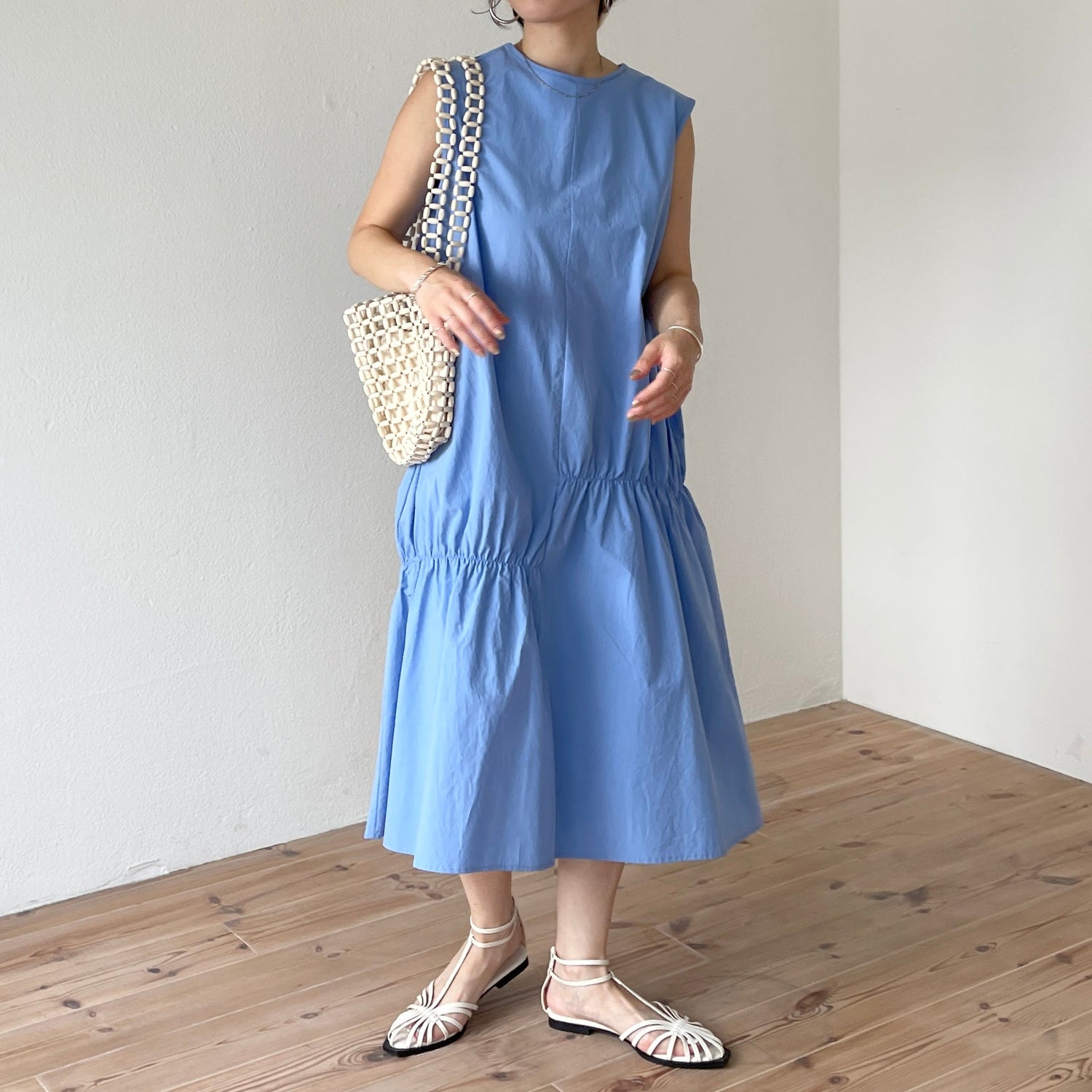 【SAMPLE】many many gather one piece / sky blue