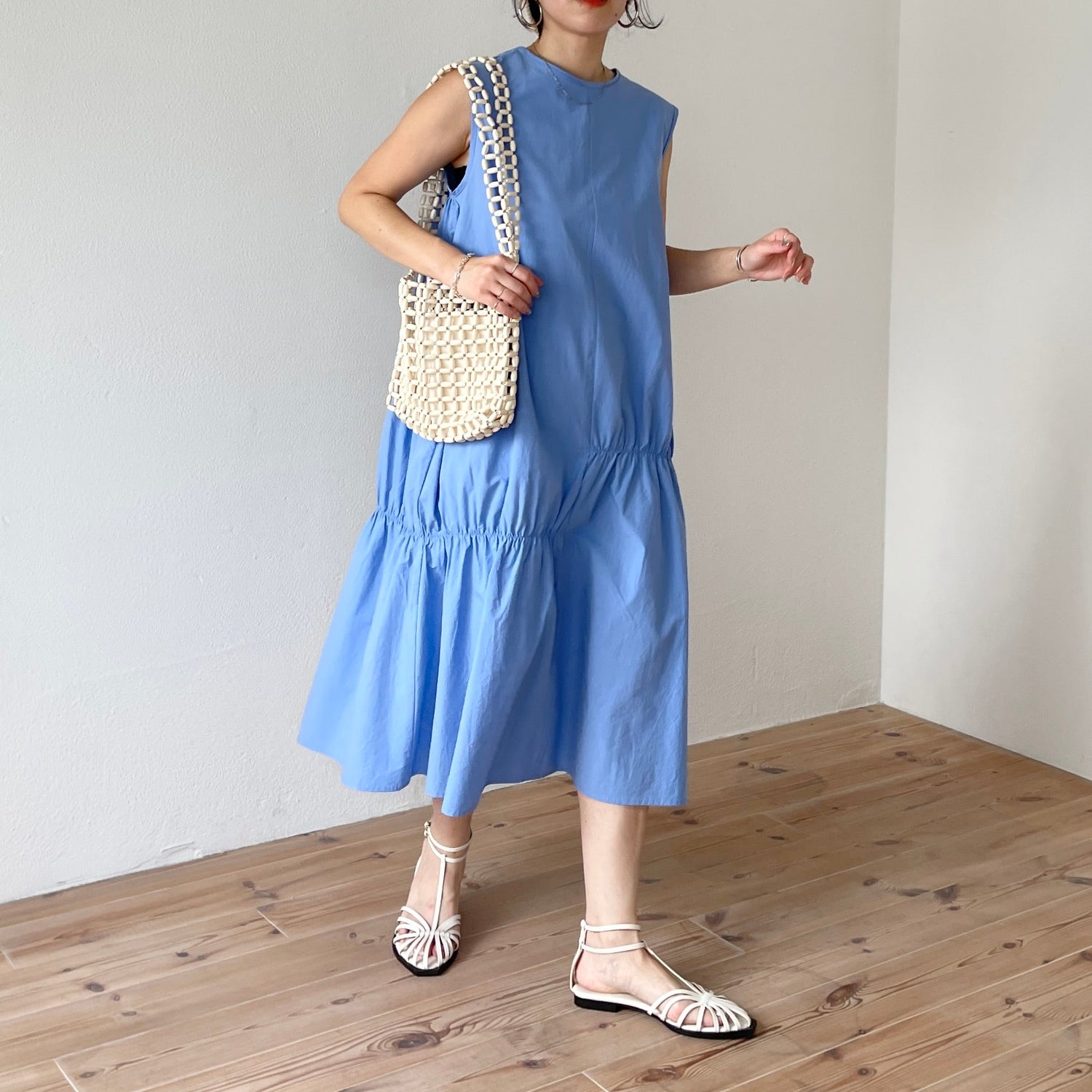 【SAMPLE】many many gather one piece / sky blue