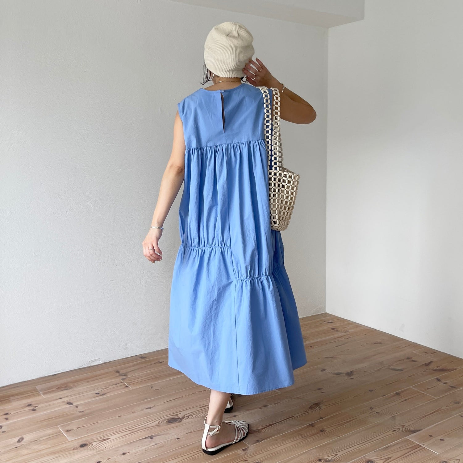 【SAMPLE】many many gather one piece / sky blue