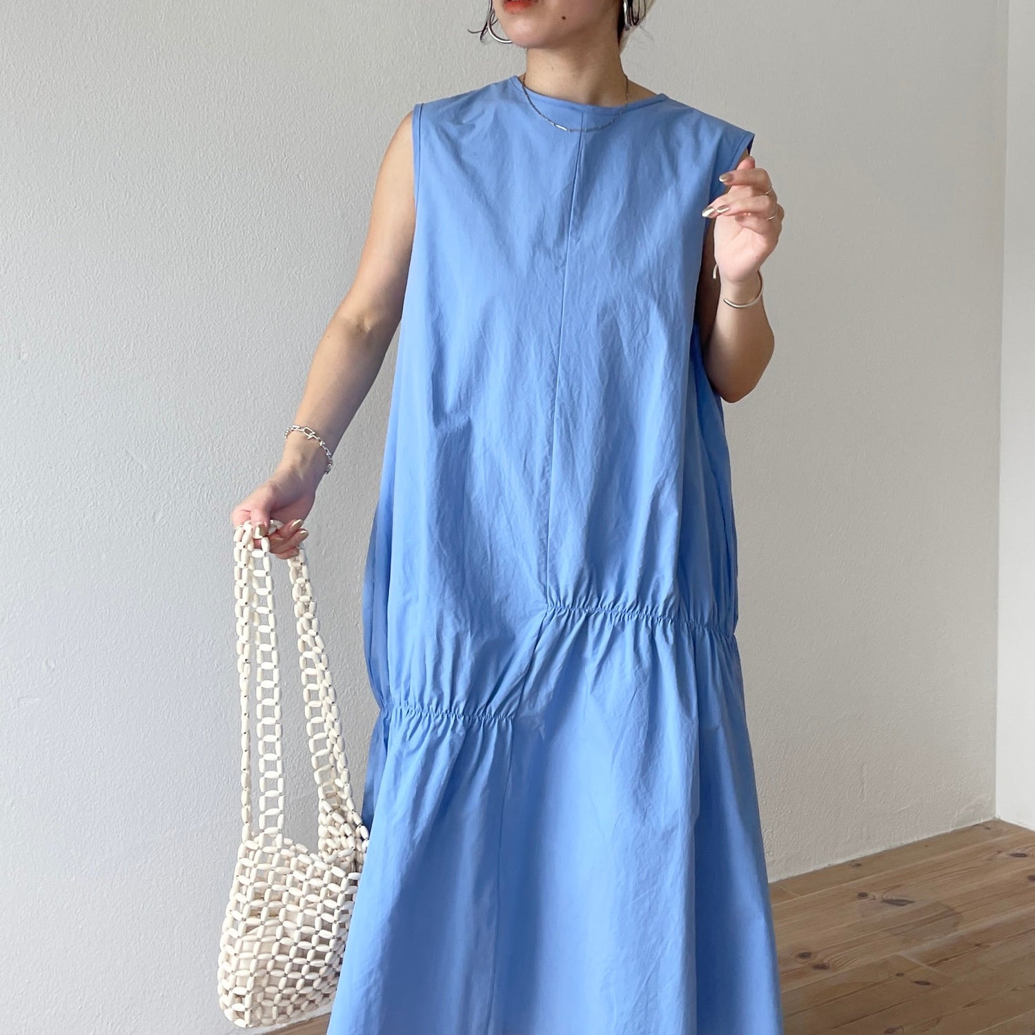 【SAMPLE】many many gather one piece / sky blue