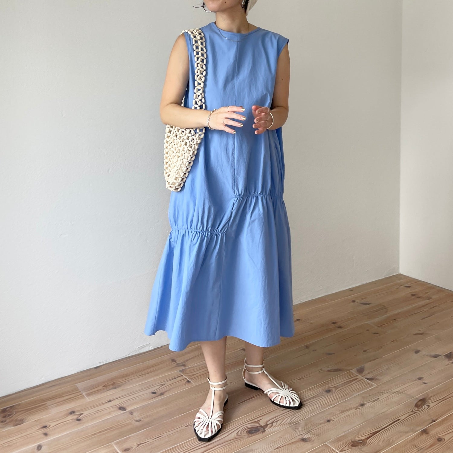 【SAMPLE】many many gather one piece / sky blue