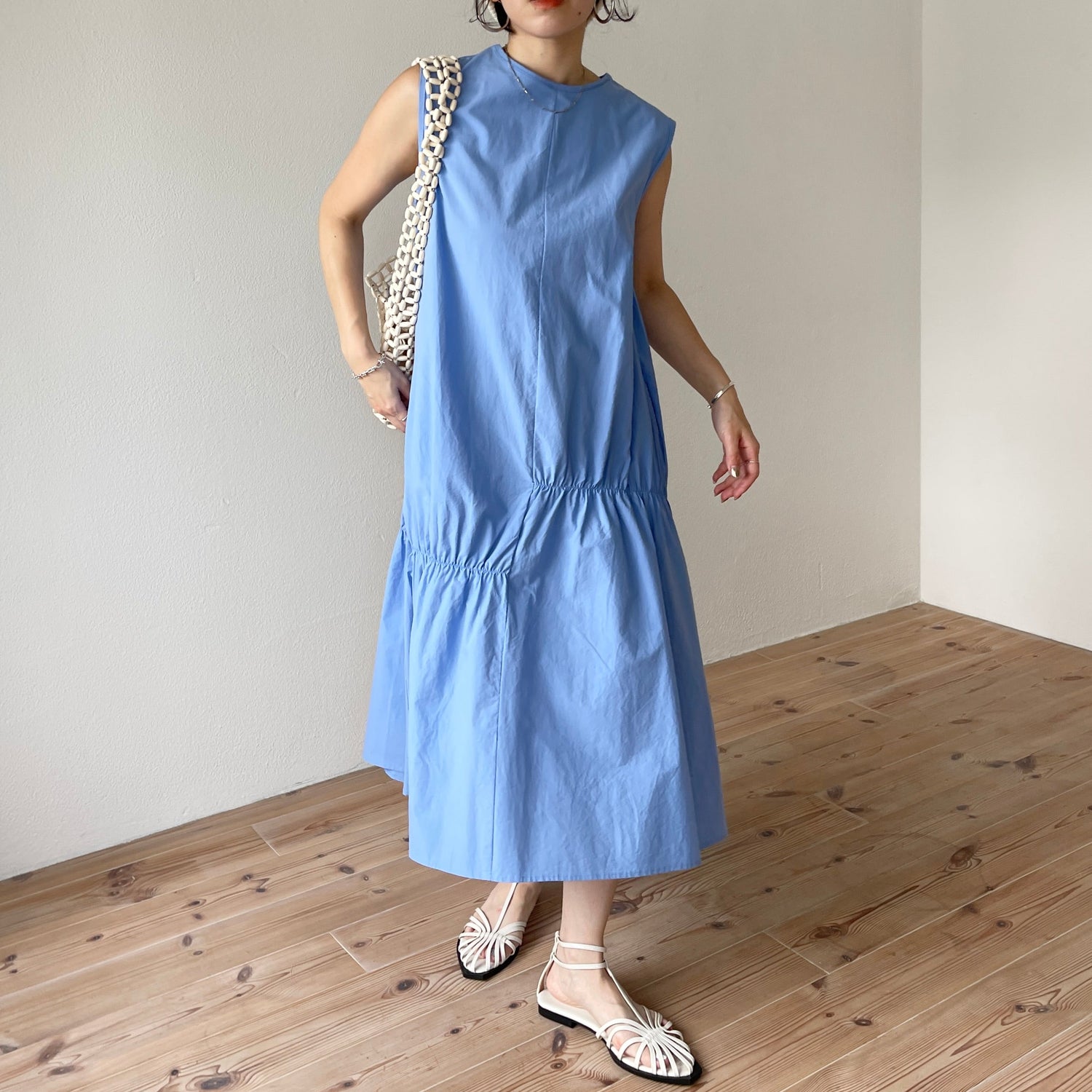 【SAMPLE】many many gather one piece / sky blue