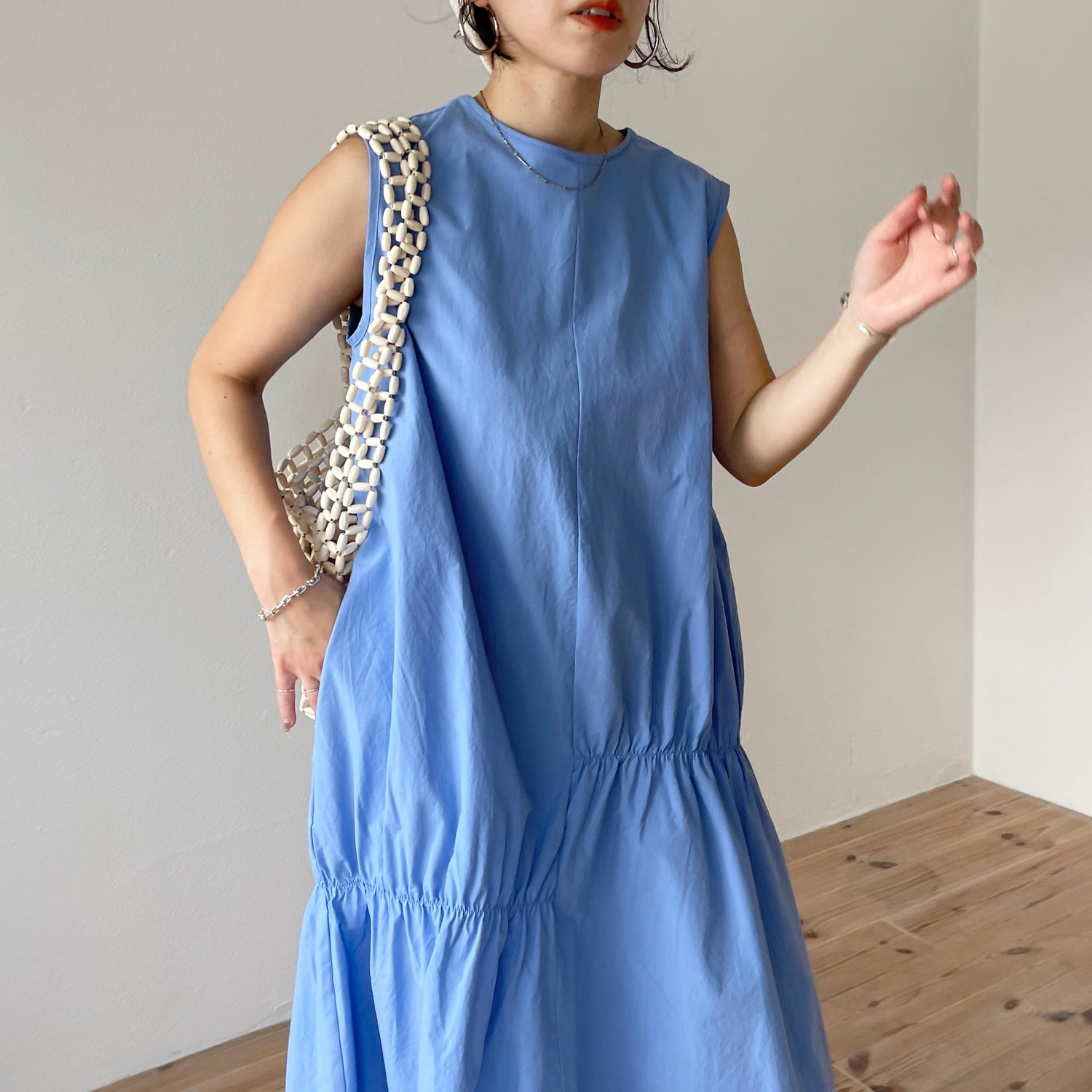 【SAMPLE】many many gather one piece / sky blue