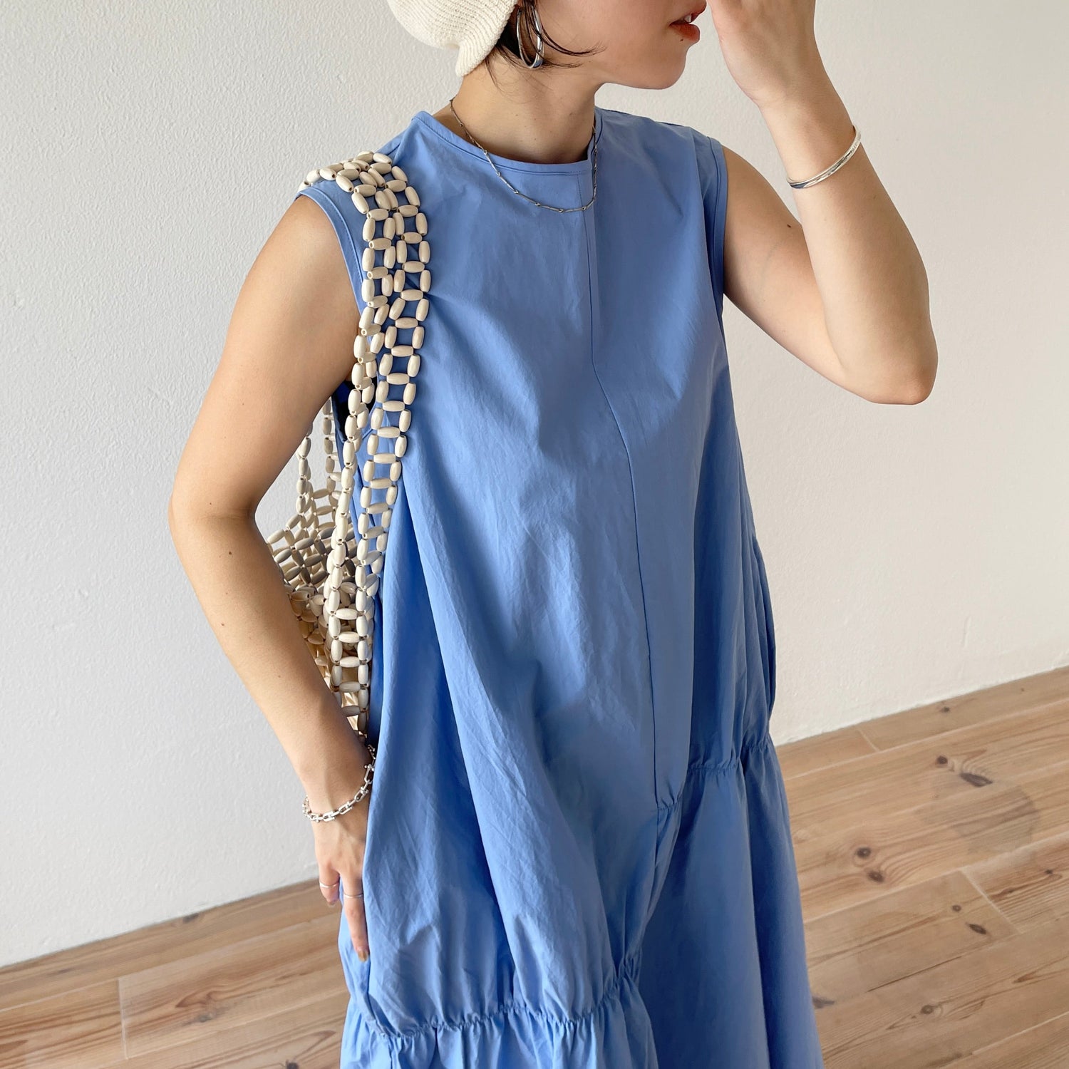 【SAMPLE】many many gather one piece / sky blue