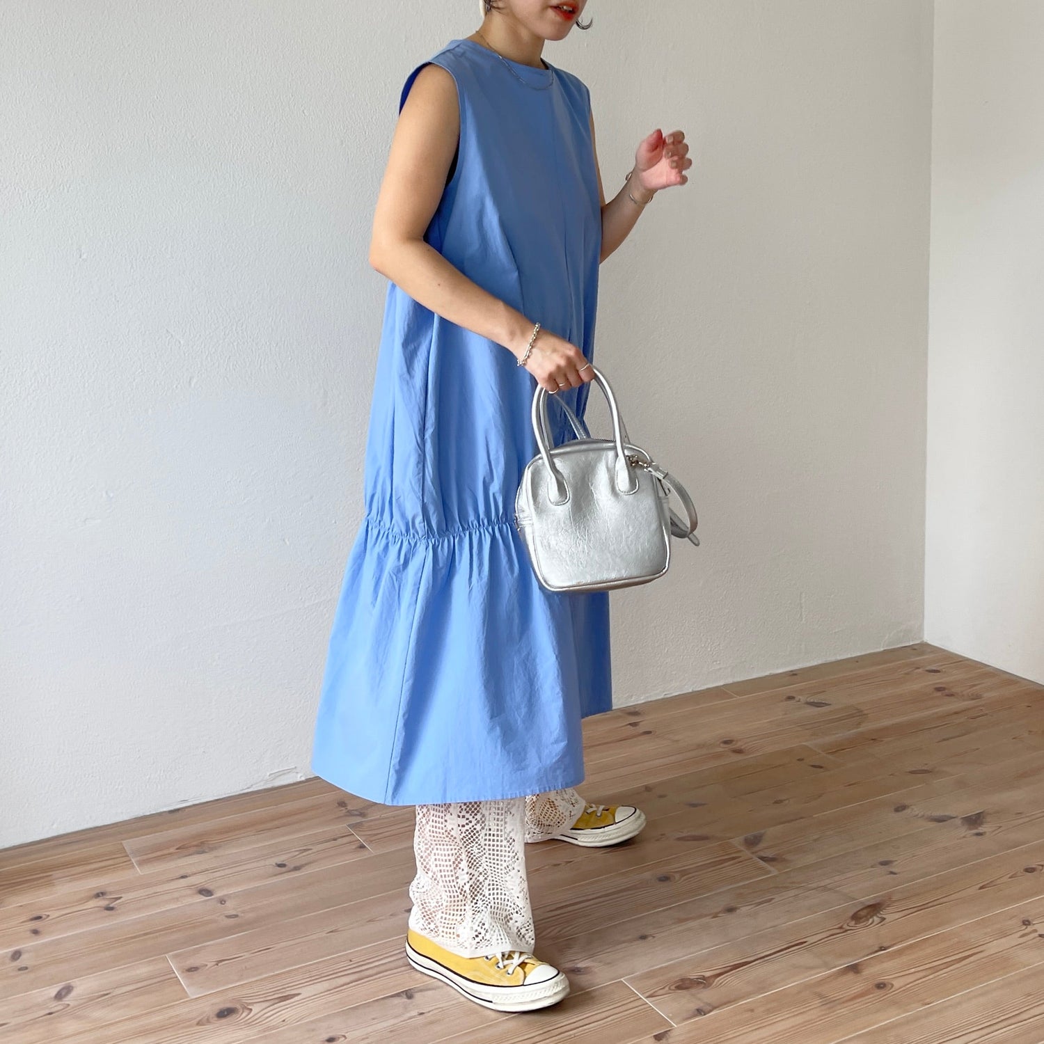 【SAMPLE】many many gather one piece / sky blue