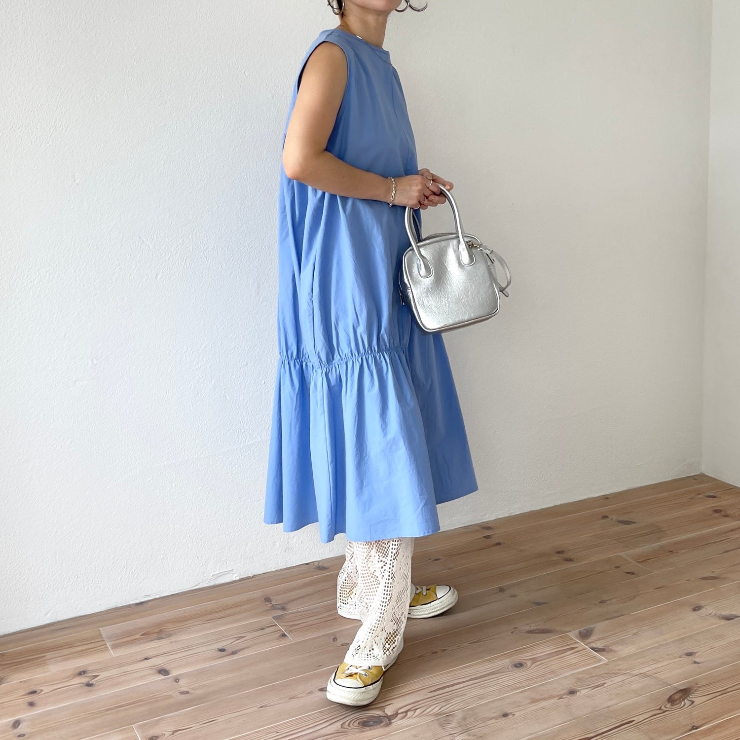 【SAMPLE】many many gather one piece / sky blue