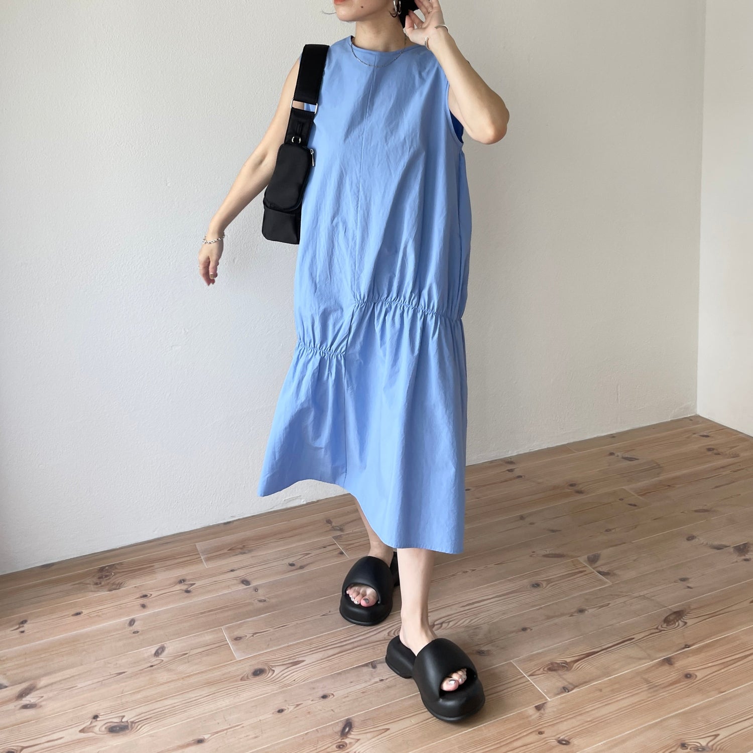 【SAMPLE】many many gather one piece / sky blue