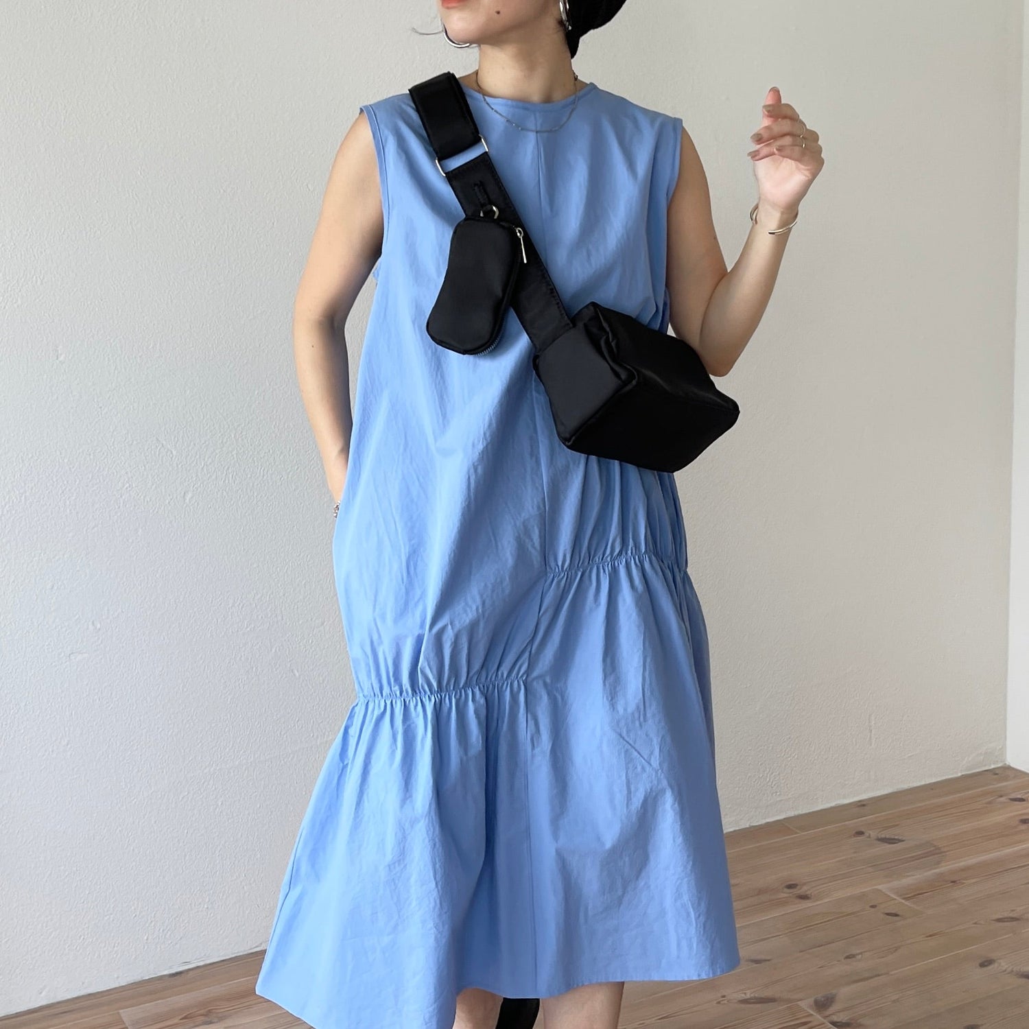 【SAMPLE】many many gather one piece / sky blue