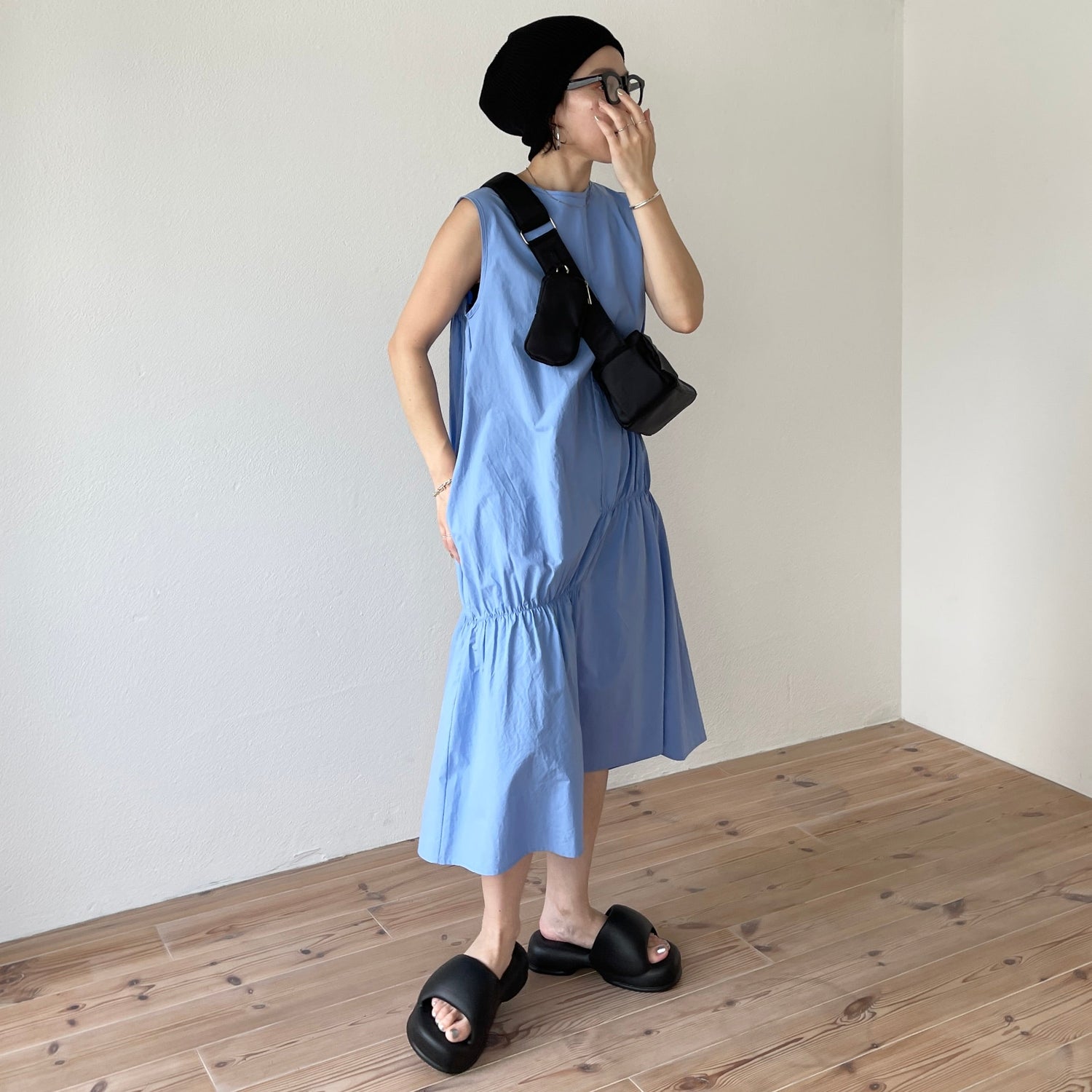【SAMPLE】many many gather one piece / sky blue