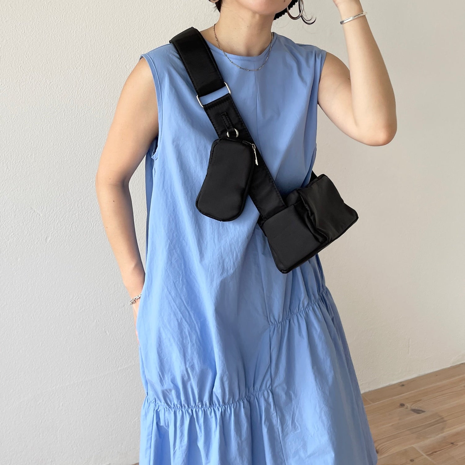 【SAMPLE】many many gather one piece / sky blue