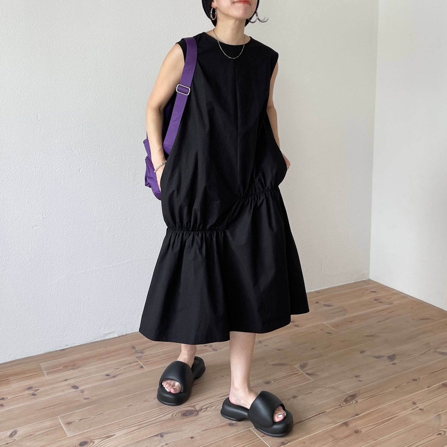 【SAMPLE】many many gather one piece / black