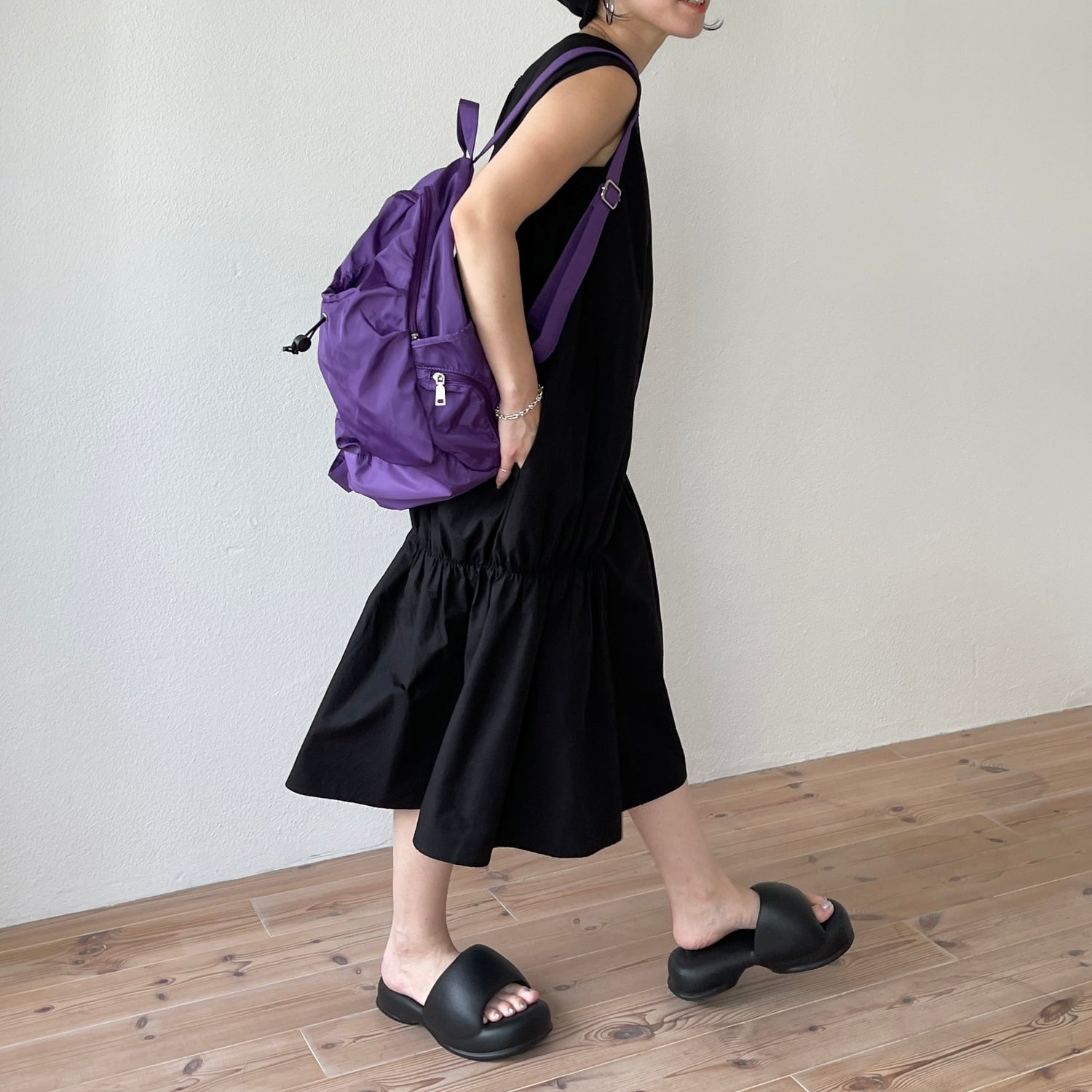 【SAMPLE】many many gather one piece / black