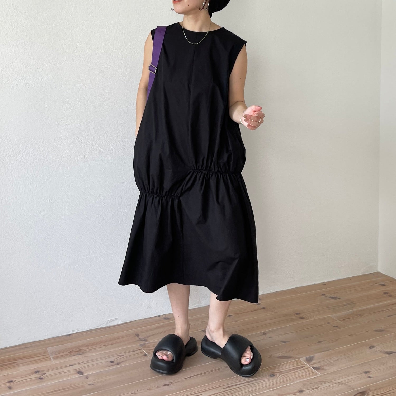 【SAMPLE】many many gather one piece / black