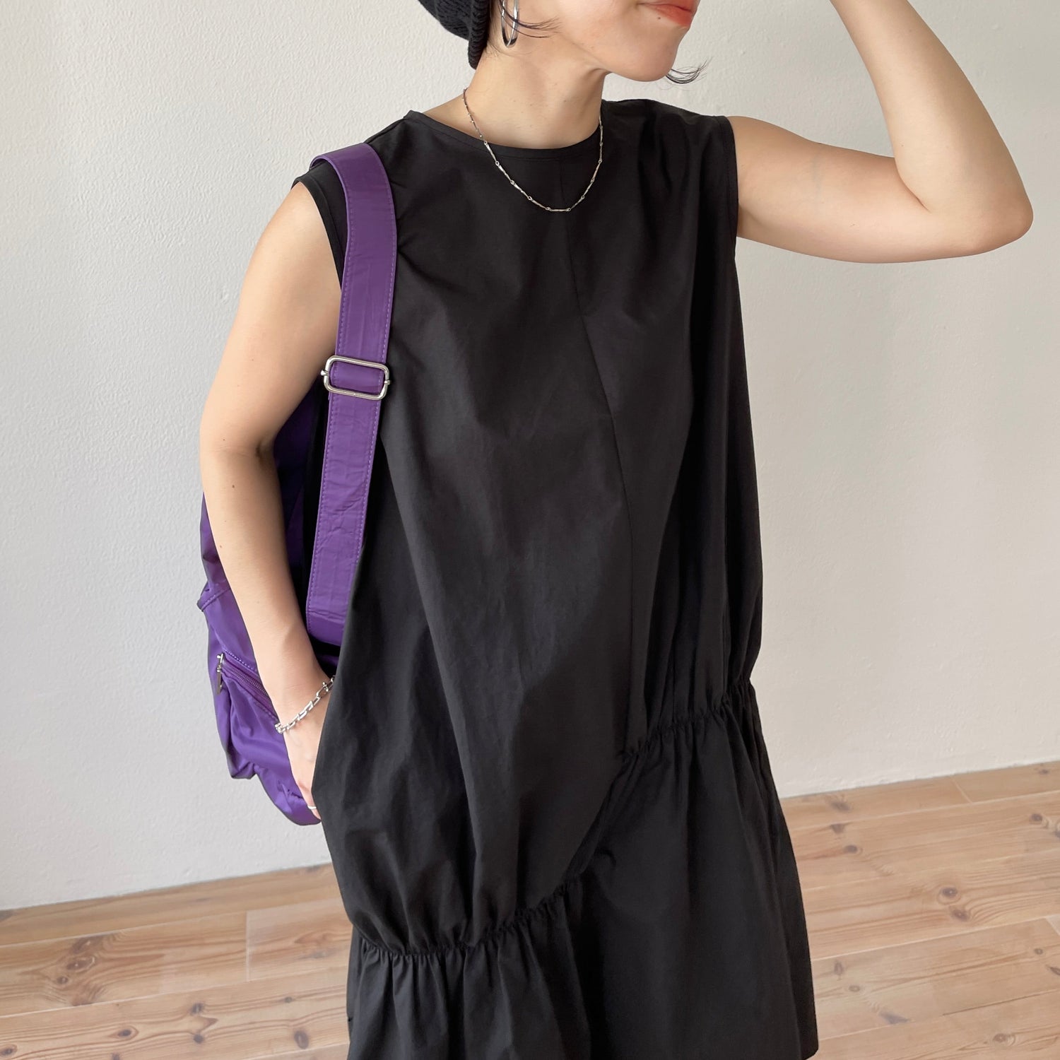 【SAMPLE】many many gather one piece / black