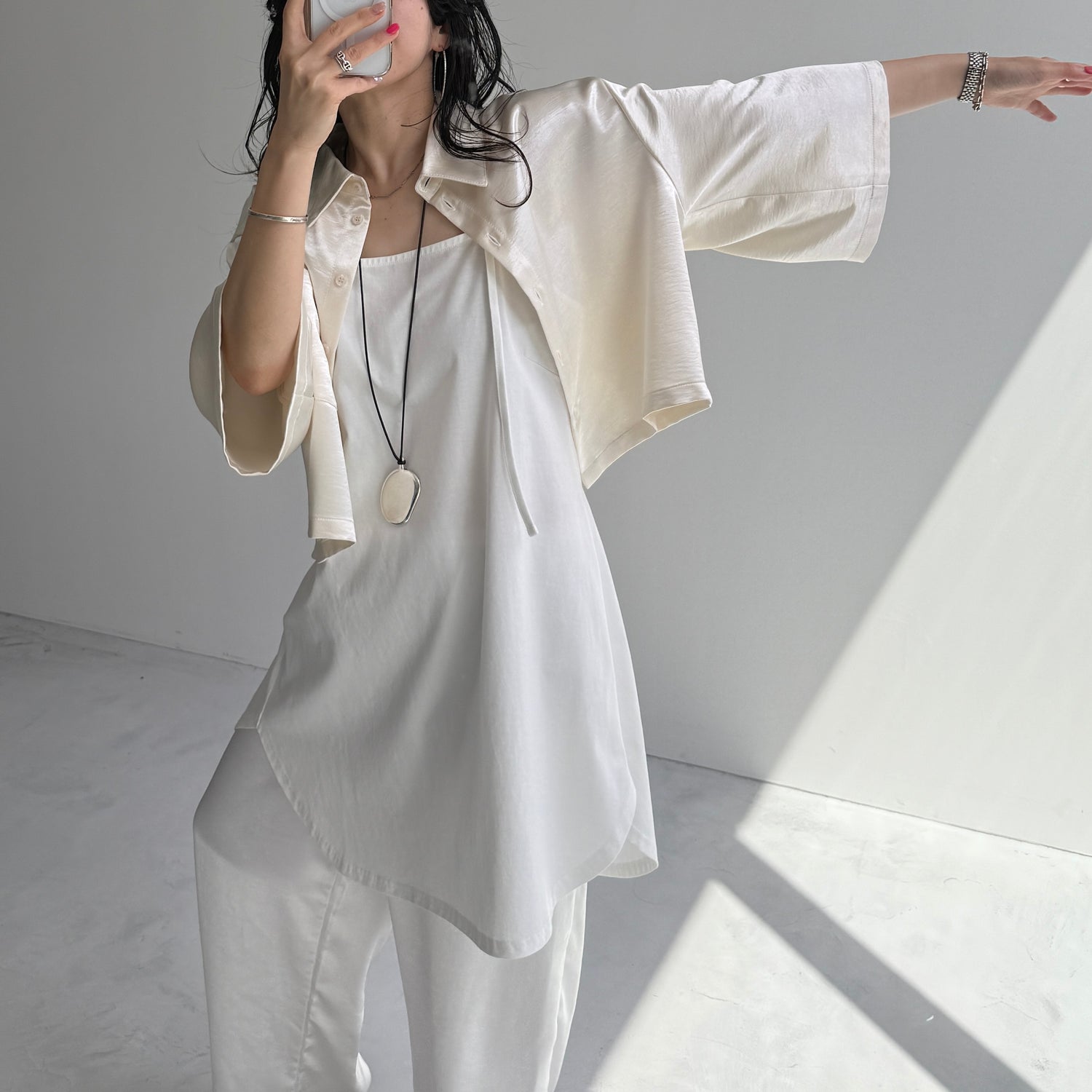 CHIRARISM camisole / ivory