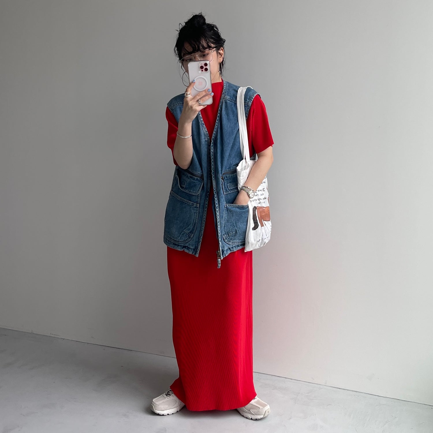 8 pockets BUDDY DENIM VEST / blue