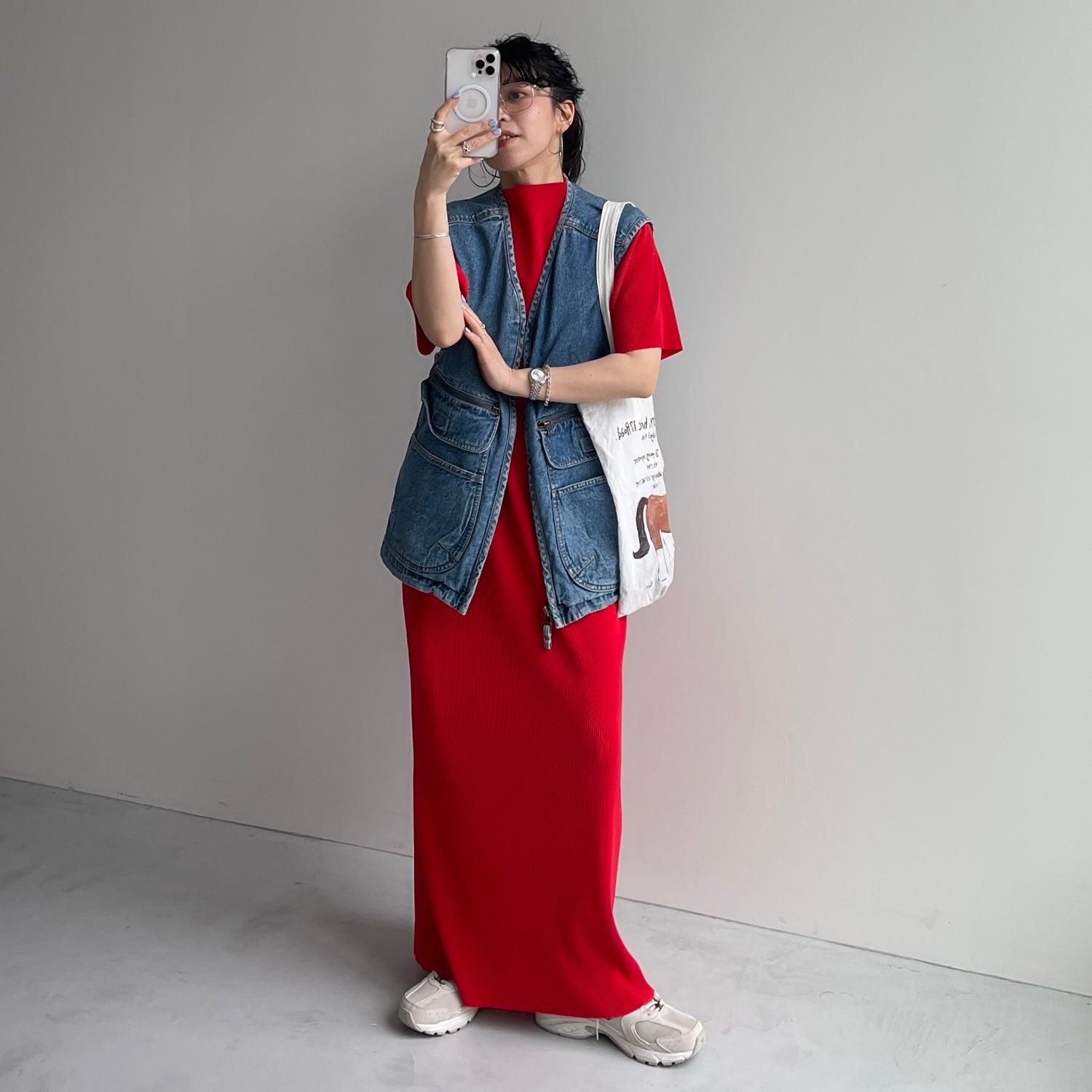 8 pockets BUDDY DENIM VEST / blue