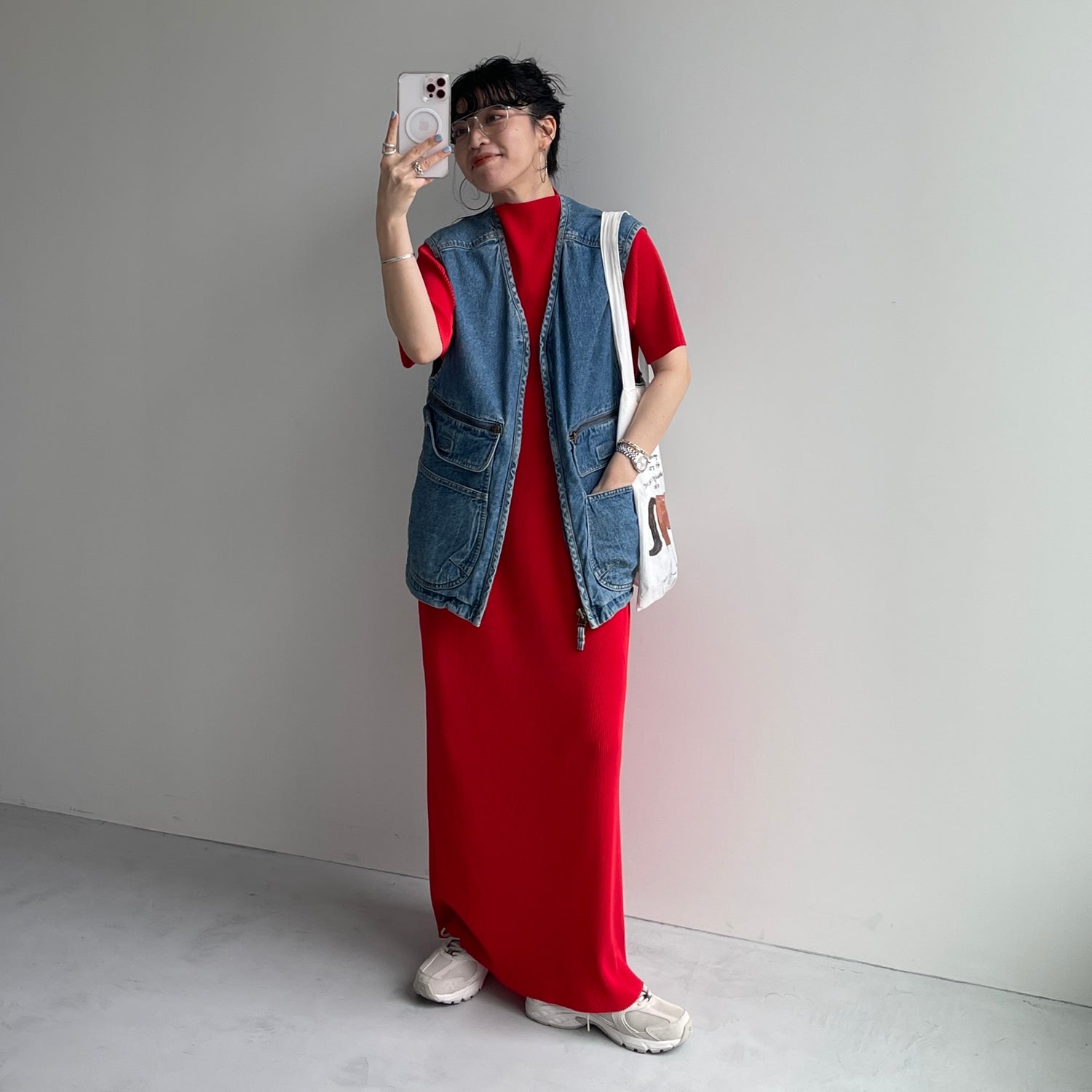 8 pockets BUDDY DENIM VEST / blue