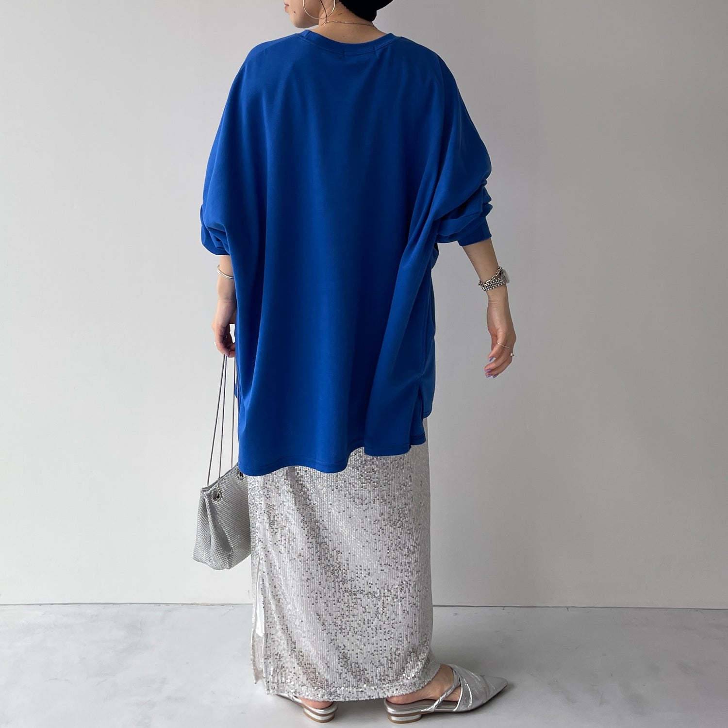super loose light sweatee / blue
