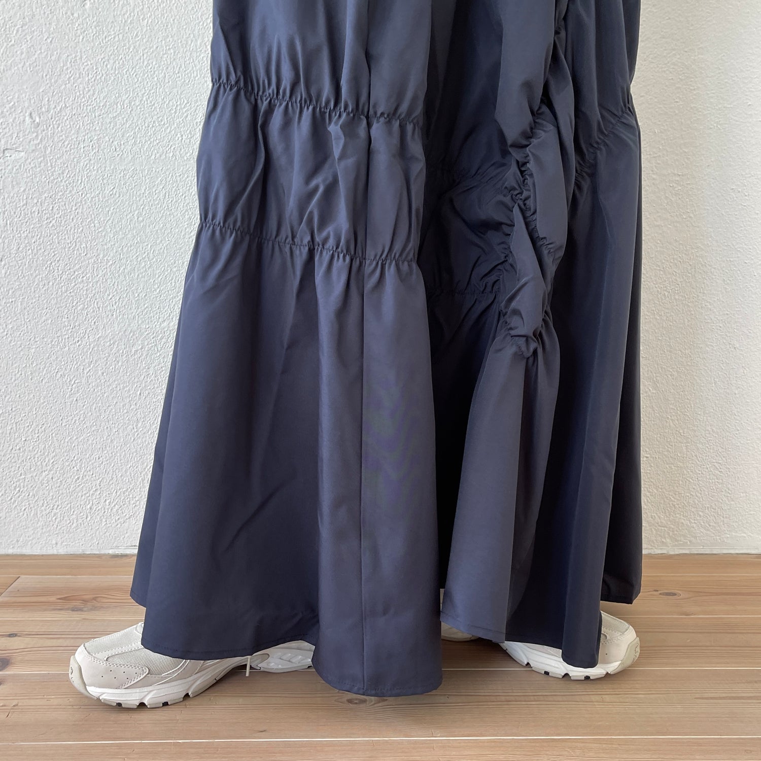 many many gather skirt / navy