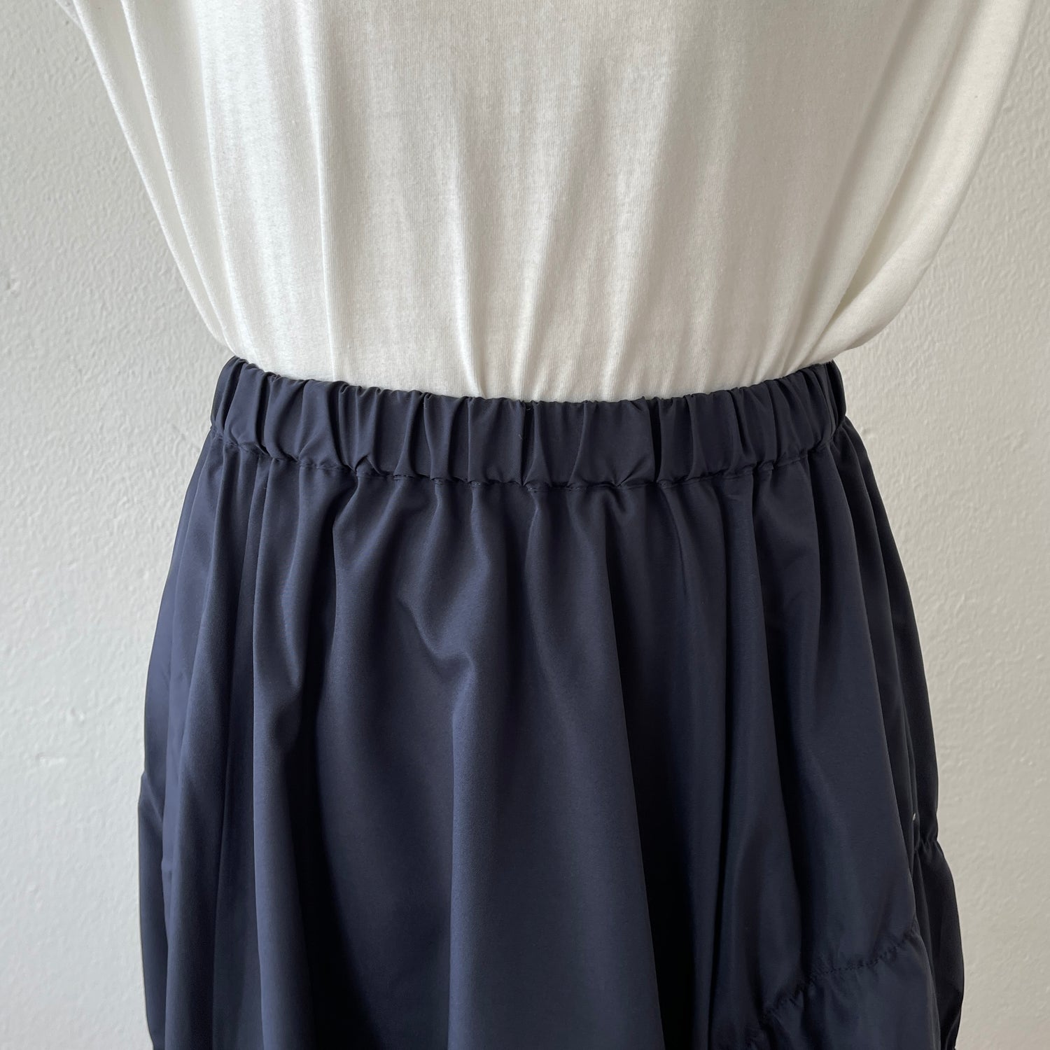 many many gather skirt / navy