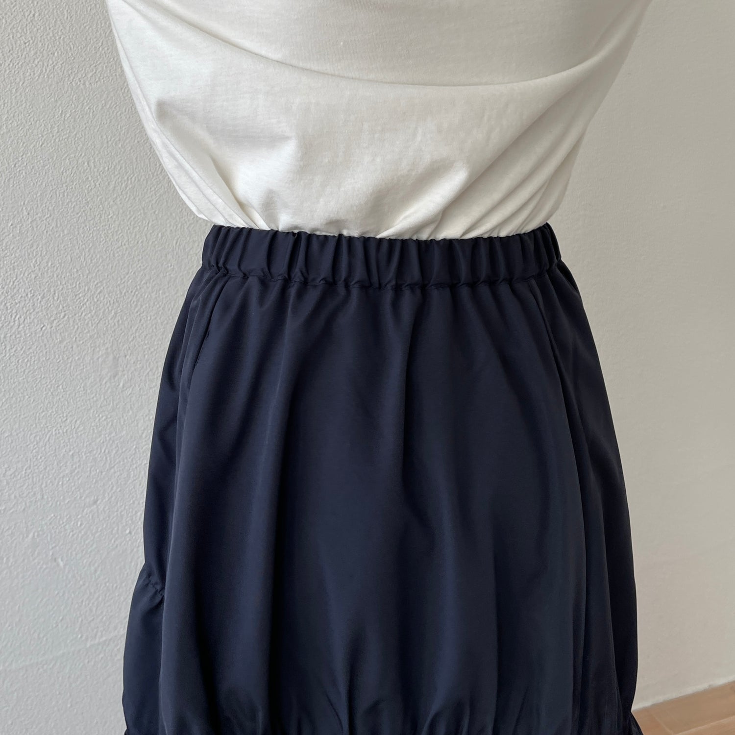 many many gather skirt / navy