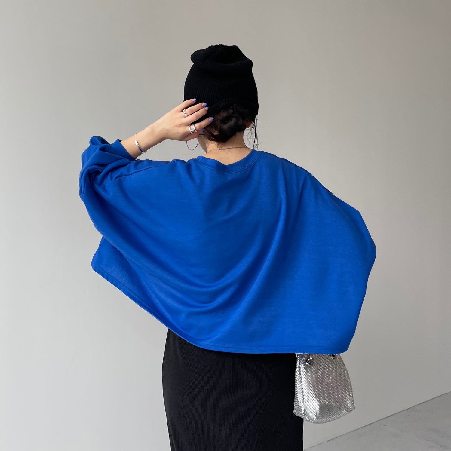 super loose light sweatee / blue (short)