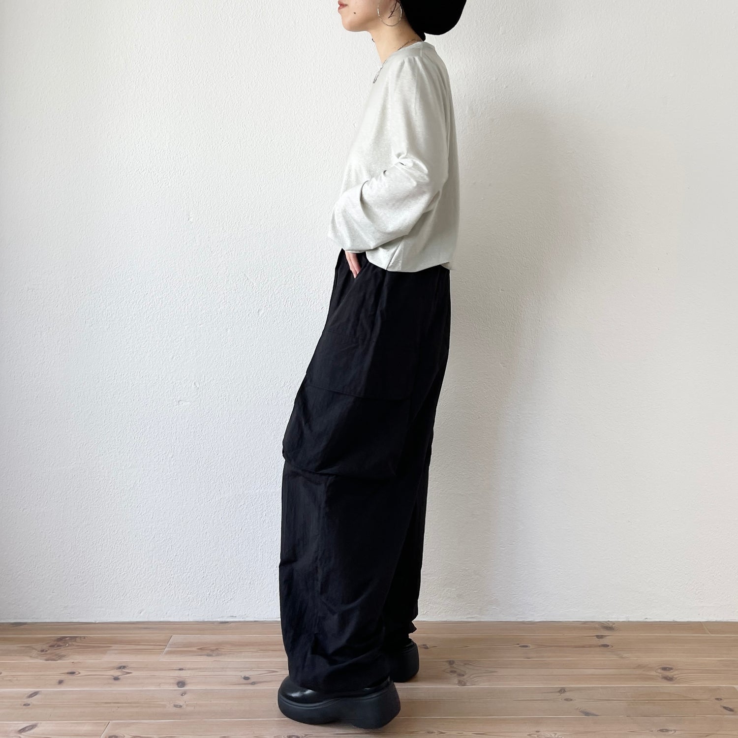glitter disco long tee / silver